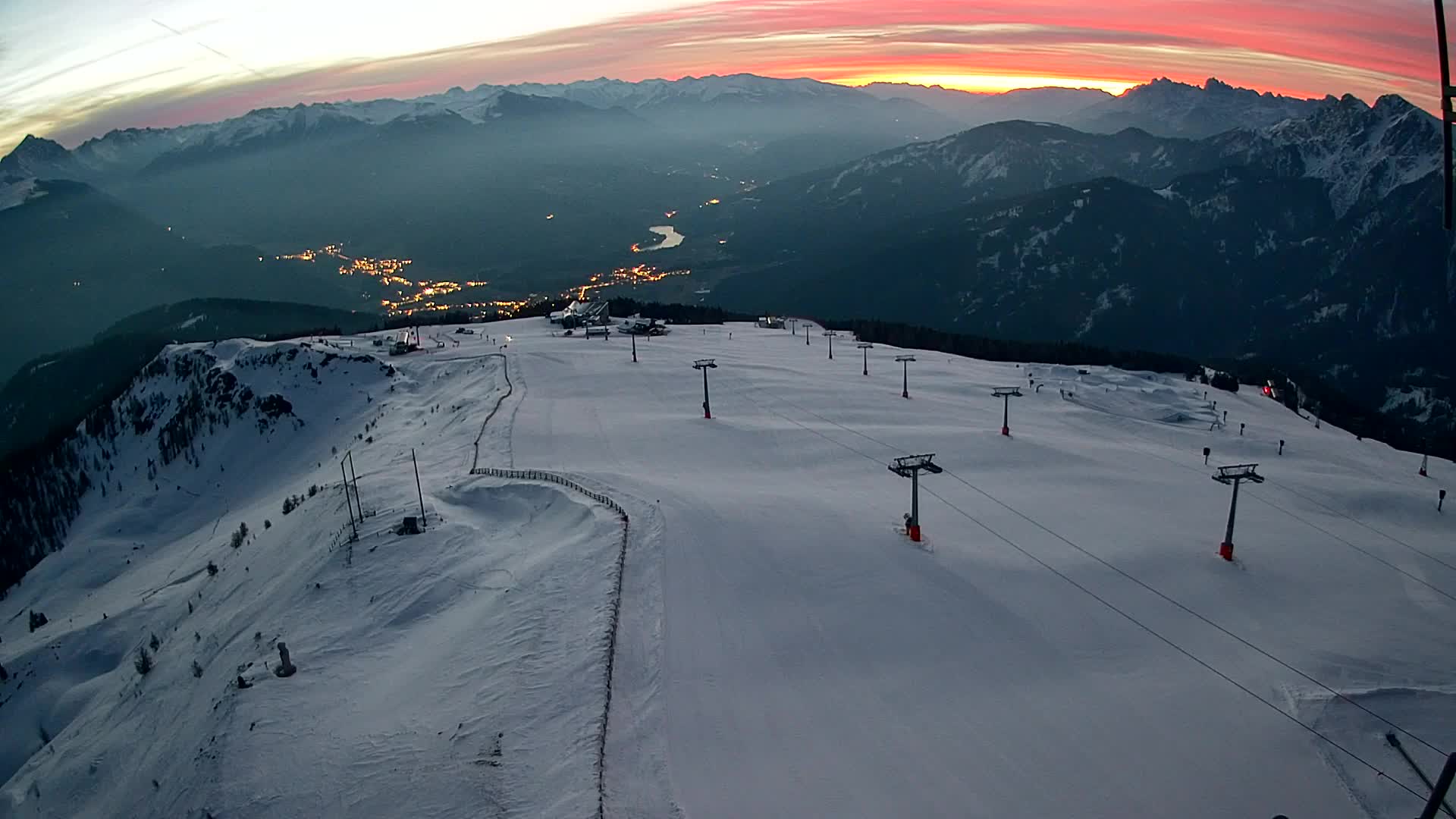 Kronplatz-Gipfel | Blick nach Olang – Valdaora