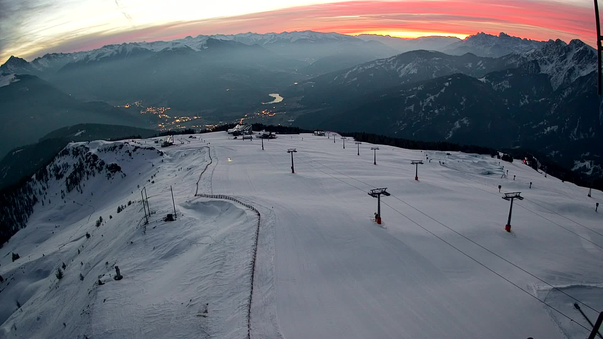 Kronplatz-Gipfel | Blick nach Olang – Valdaora