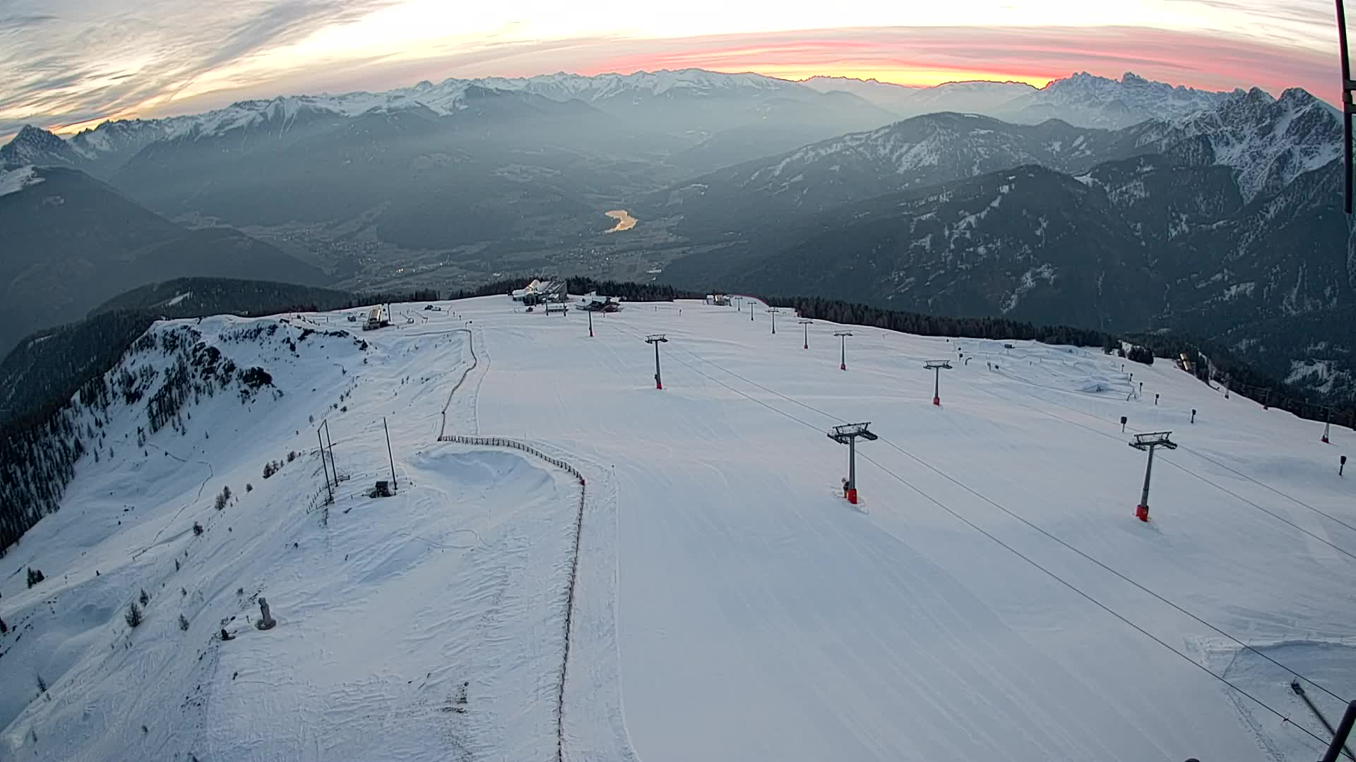 Kronplatz-Gipfel | Blick nach Olang – Valdaora