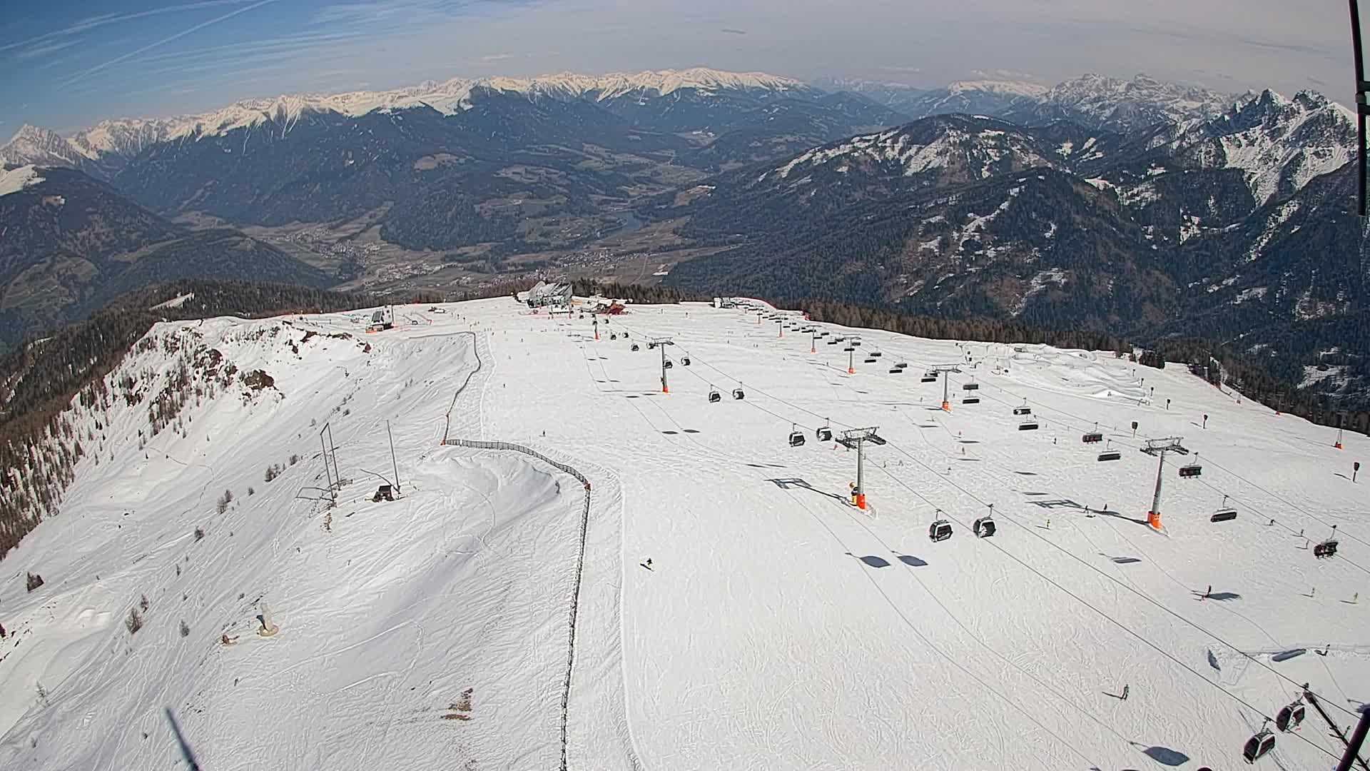 Kronplatz-Gipfel | Blick nach Olang – Valdaora