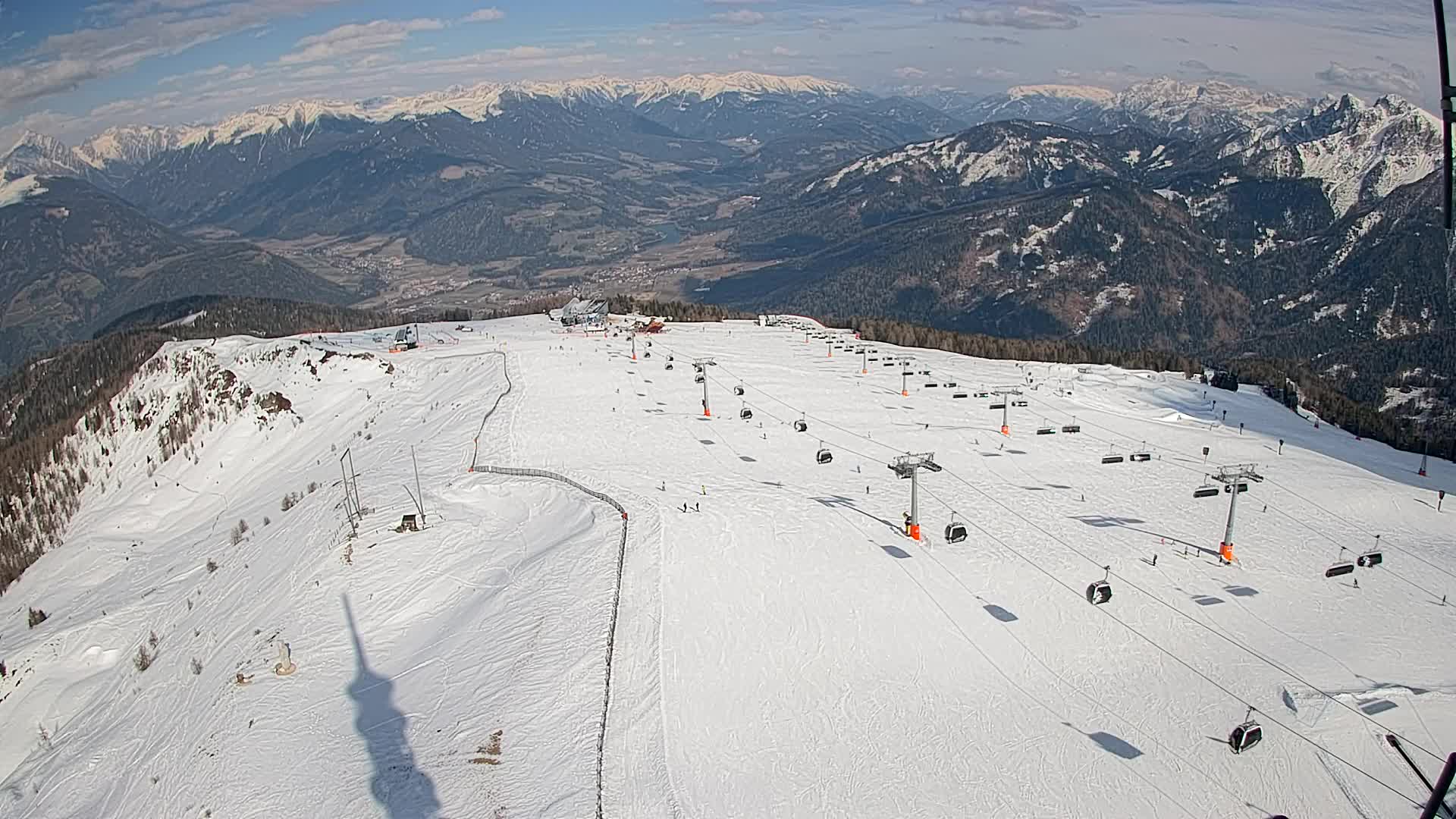 Kronplatz-Gipfel | Blick nach Olang – Valdaora
