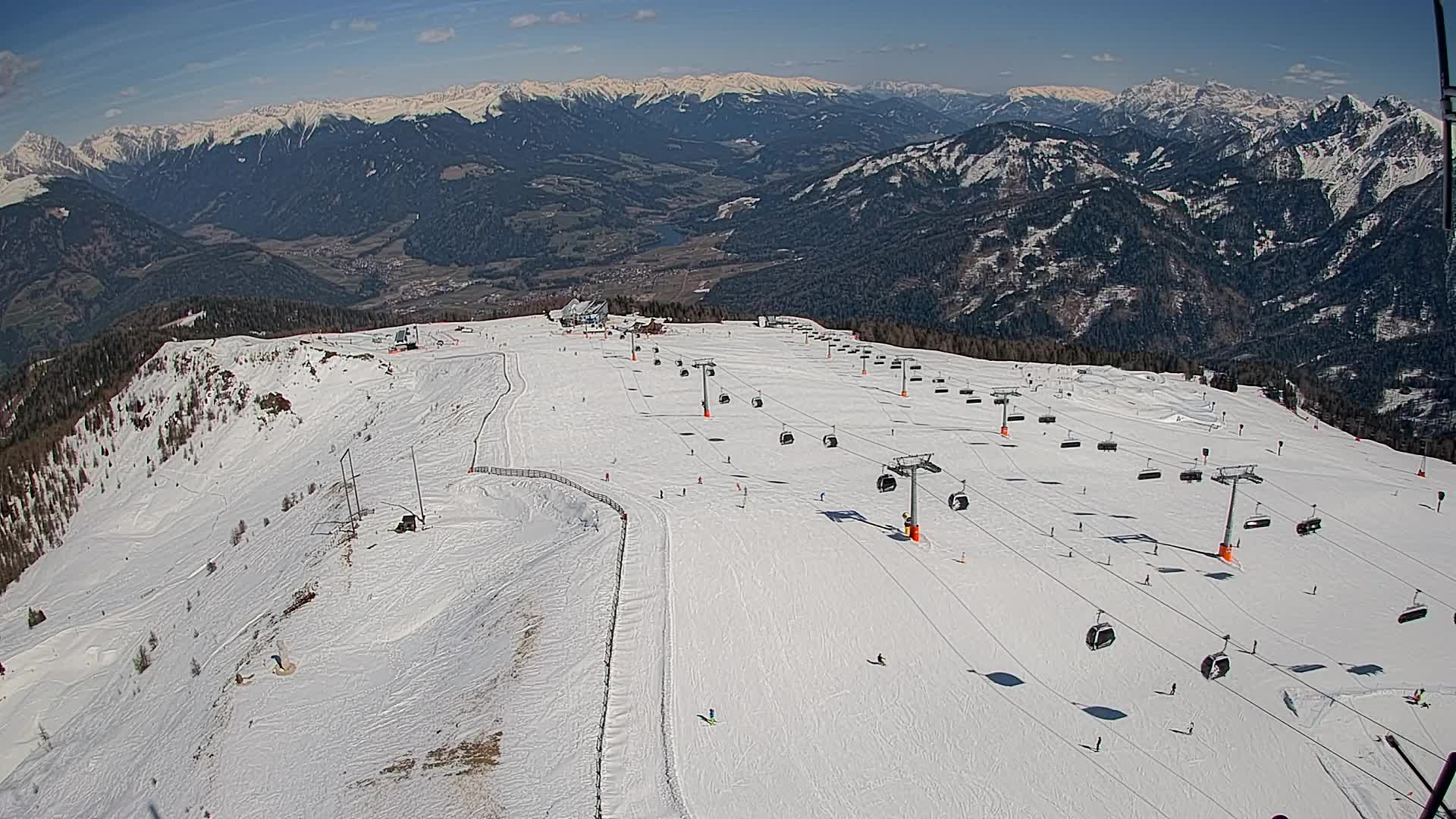 Kronplatz-Gipfel | Blick nach Olang – Valdaora