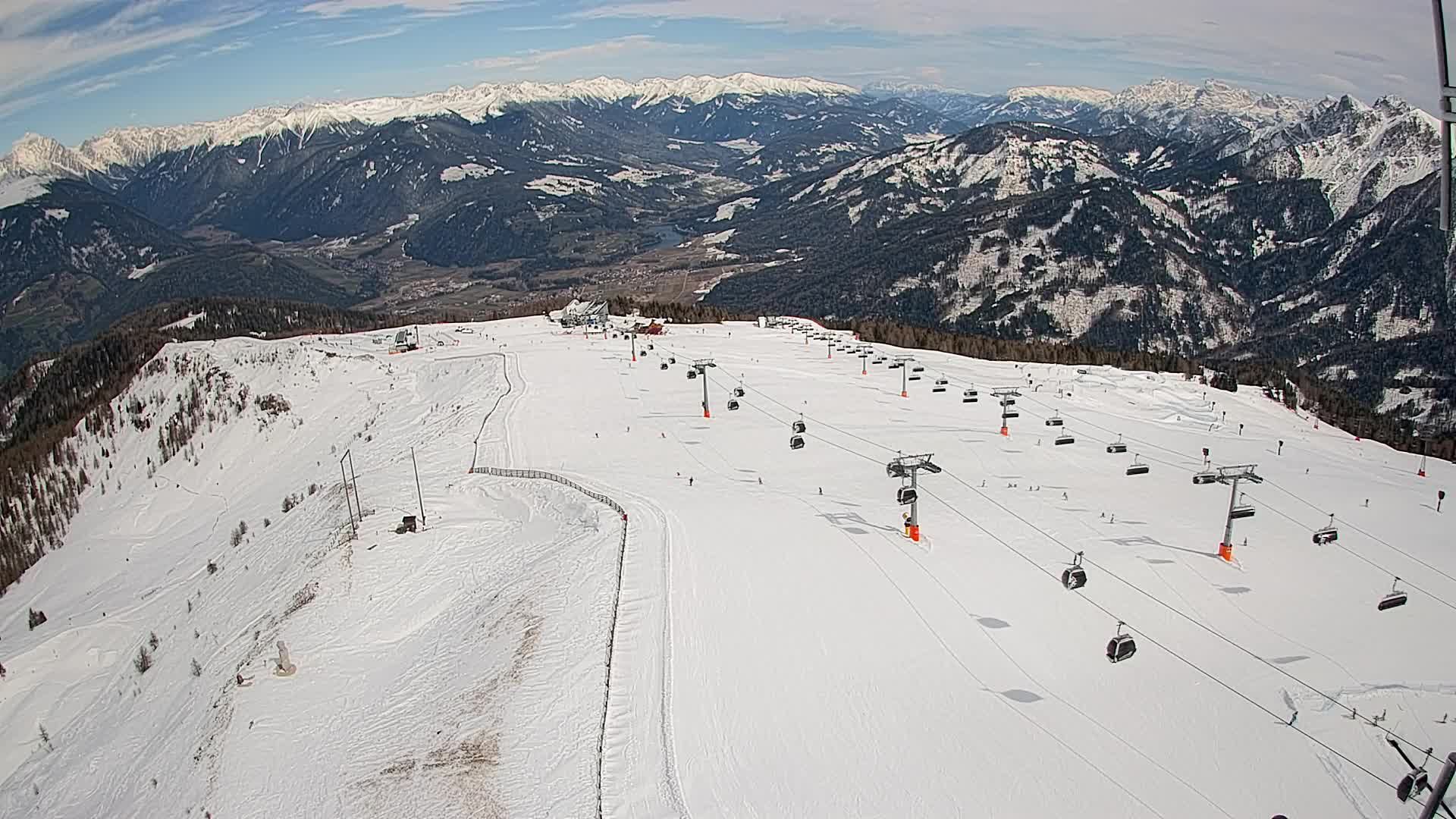 Kronplatz-Gipfel | Blick nach Olang – Valdaora