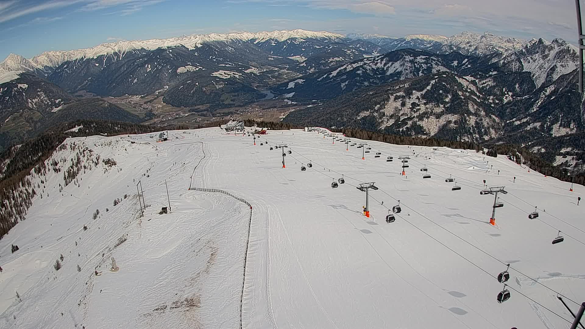 Kronplatz-Gipfel | Blick nach Olang – Valdaora