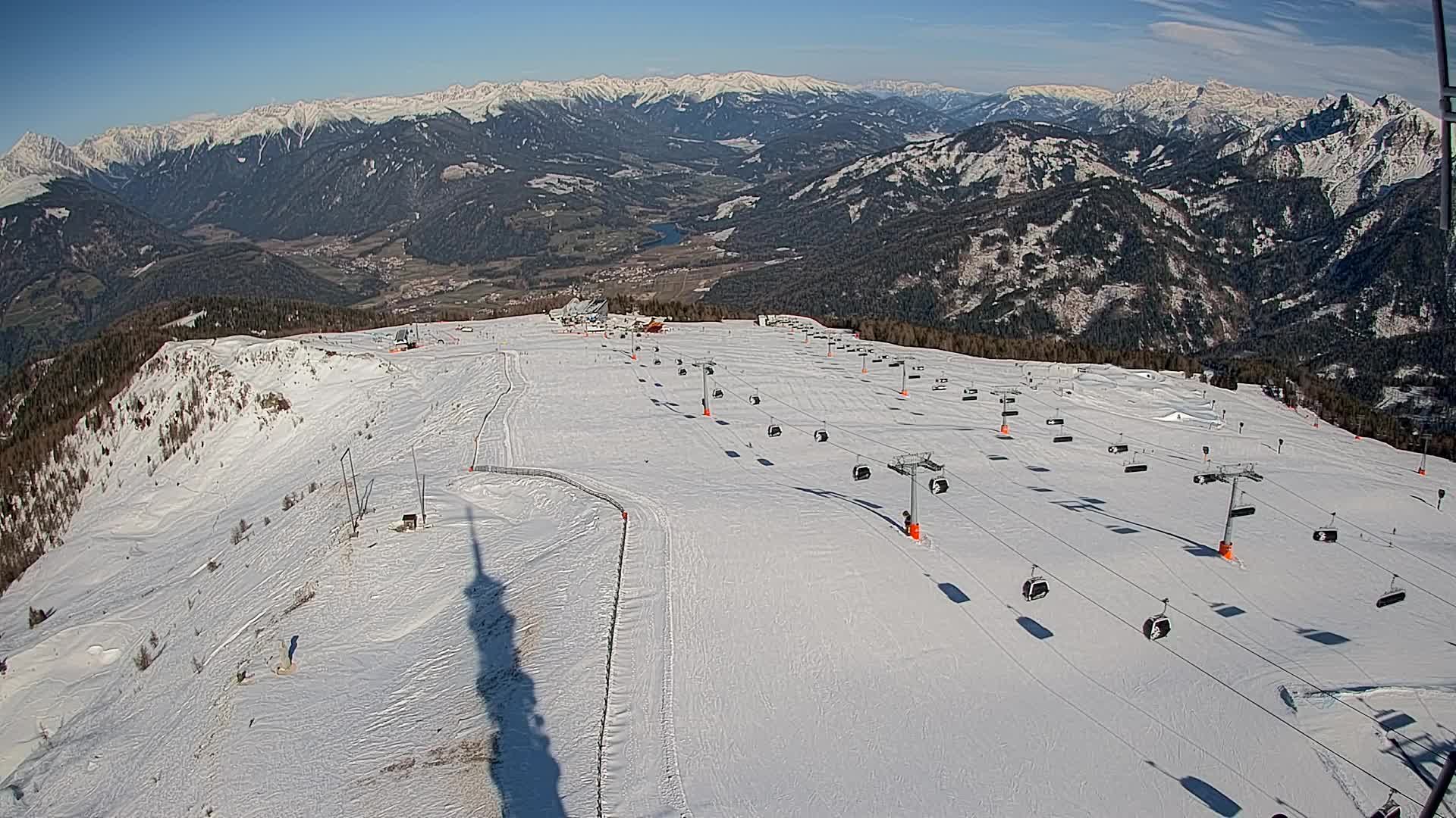 Kronplatz-Gipfel | Blick nach Olang – Valdaora
