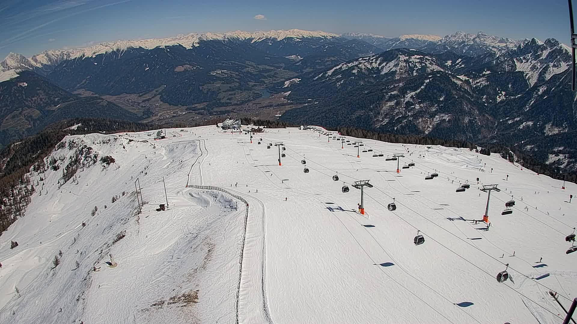 Kronplatz-Gipfel | Blick nach Olang – Valdaora