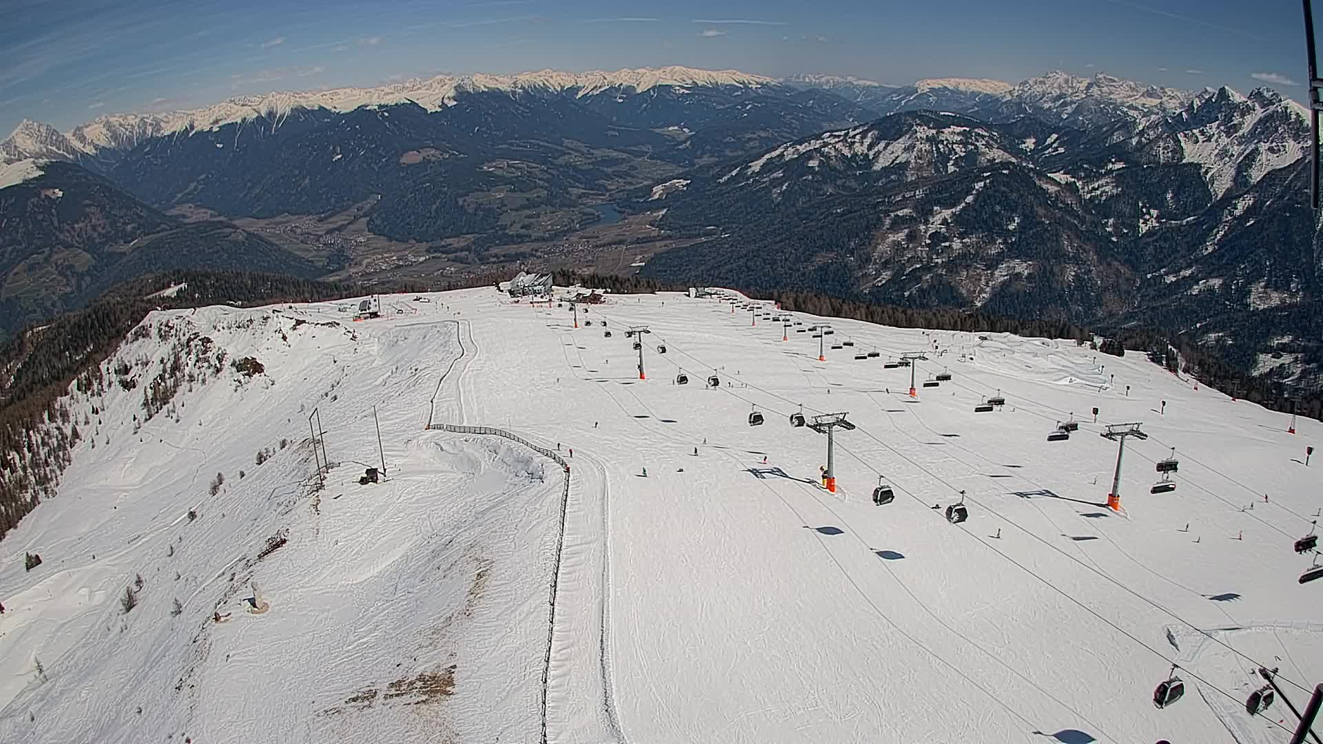 Kronplatz-Gipfel | Blick nach Olang – Valdaora