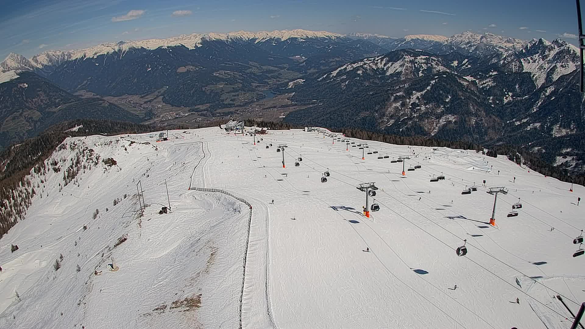 Kronplatz-Gipfel | Blick nach Olang – Valdaora