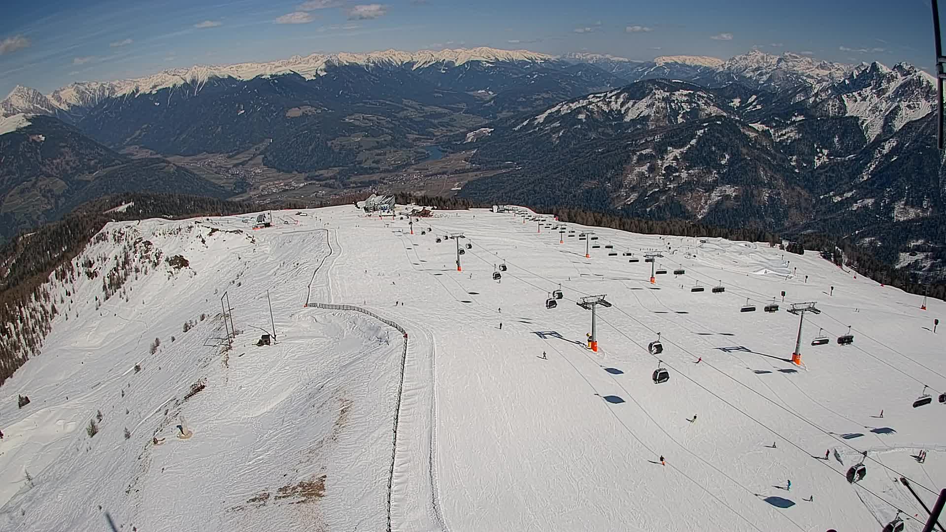 Kronplatz-Gipfel | Blick nach Olang – Valdaora