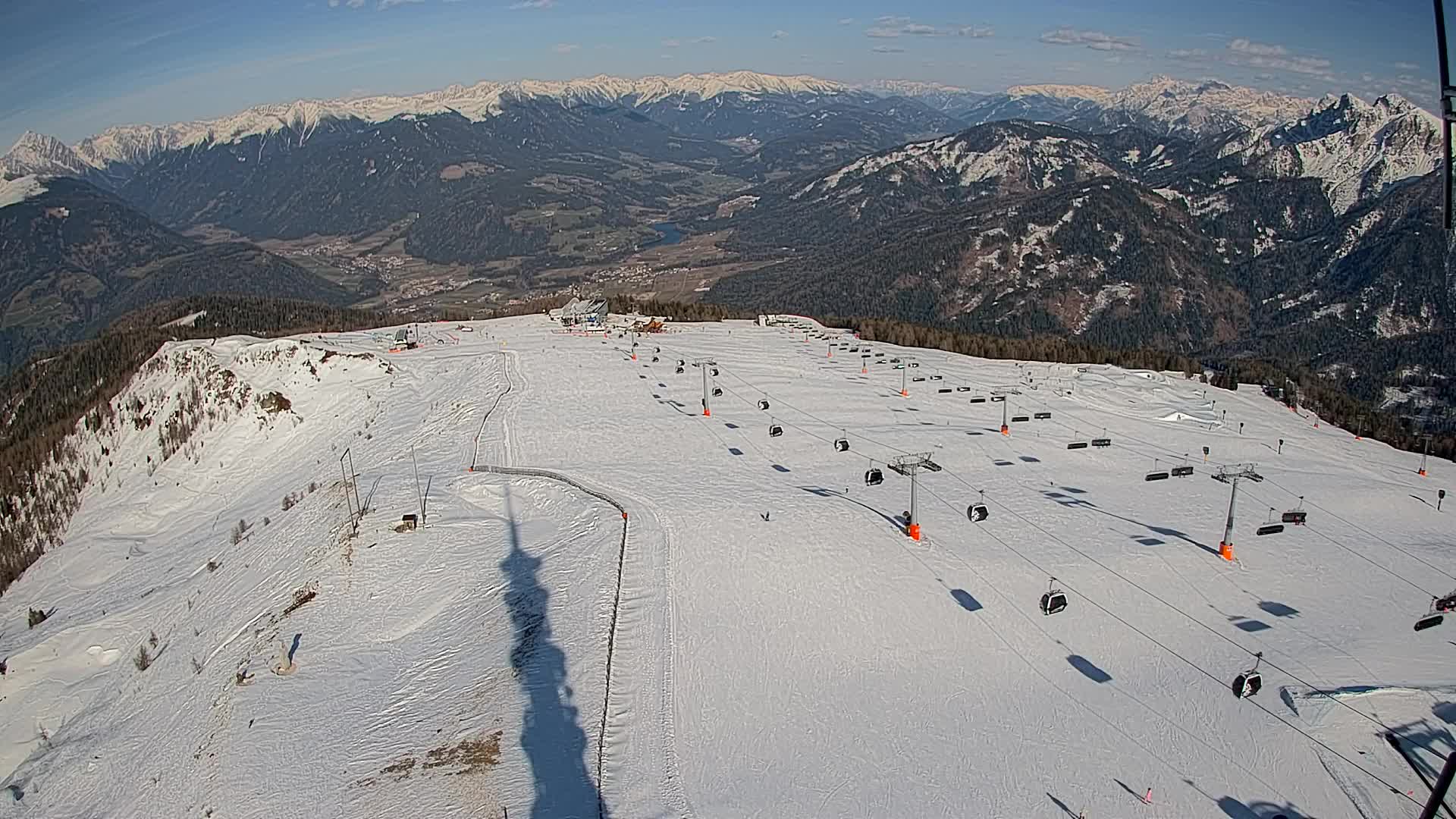 Kronplatz-Gipfel | Blick nach Olang – Valdaora