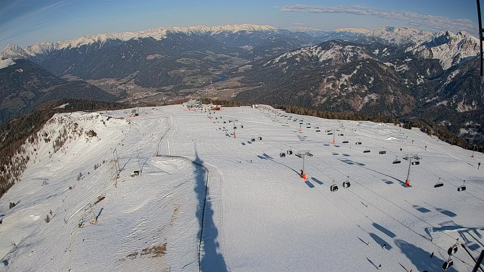 Kronplatz-Gipfel | Blick nach Olang – Valdaora