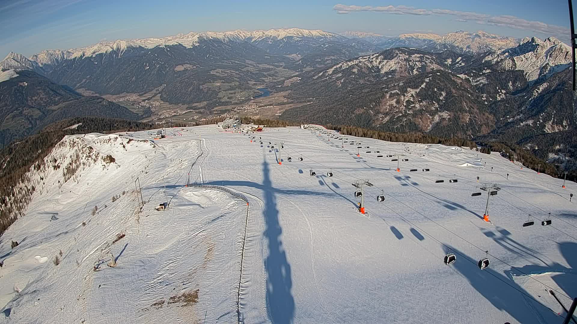 Kronplatz-Gipfel | Blick nach Olang – Valdaora