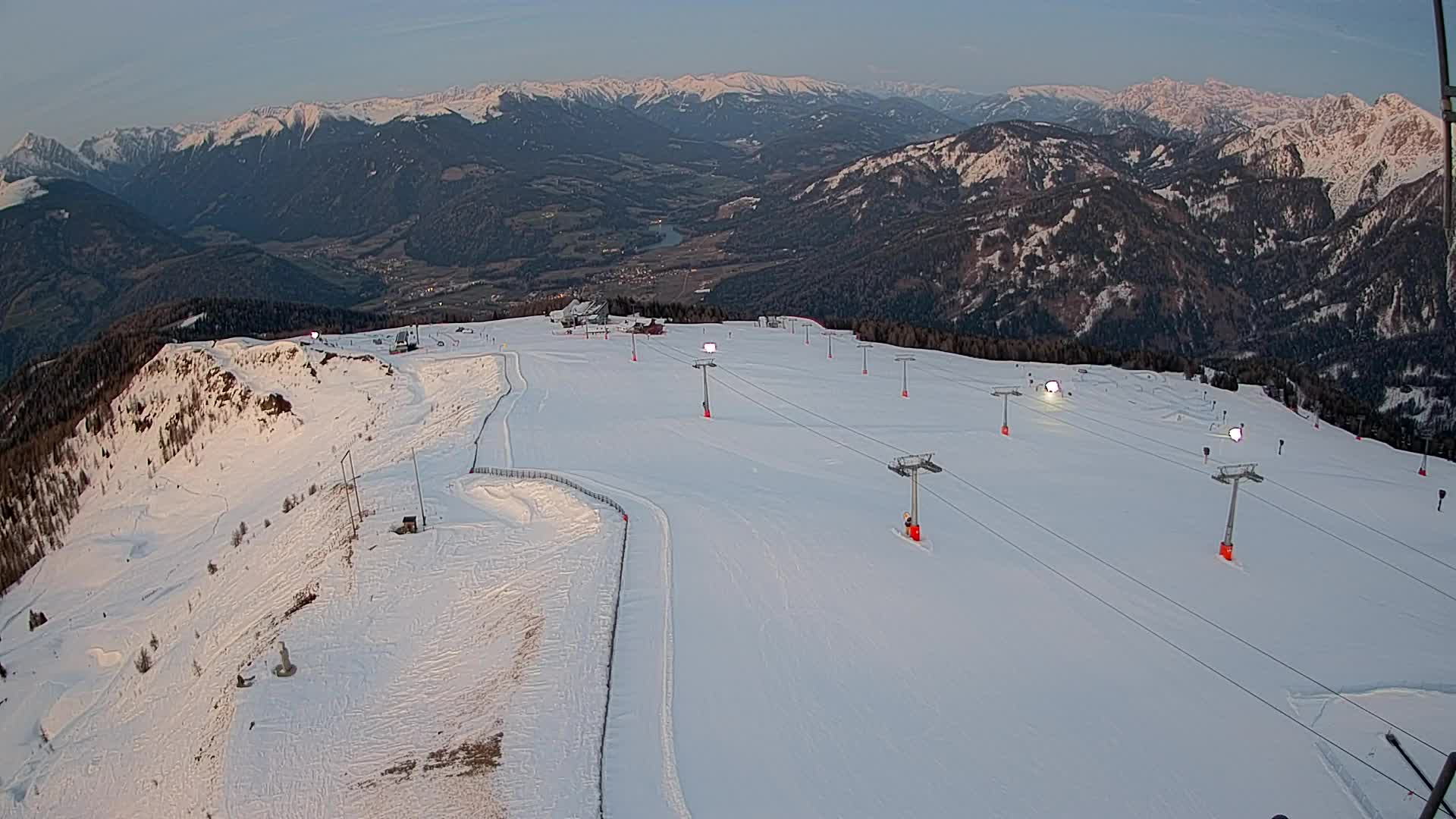 Kronplatz-Gipfel | Blick nach Olang – Valdaora