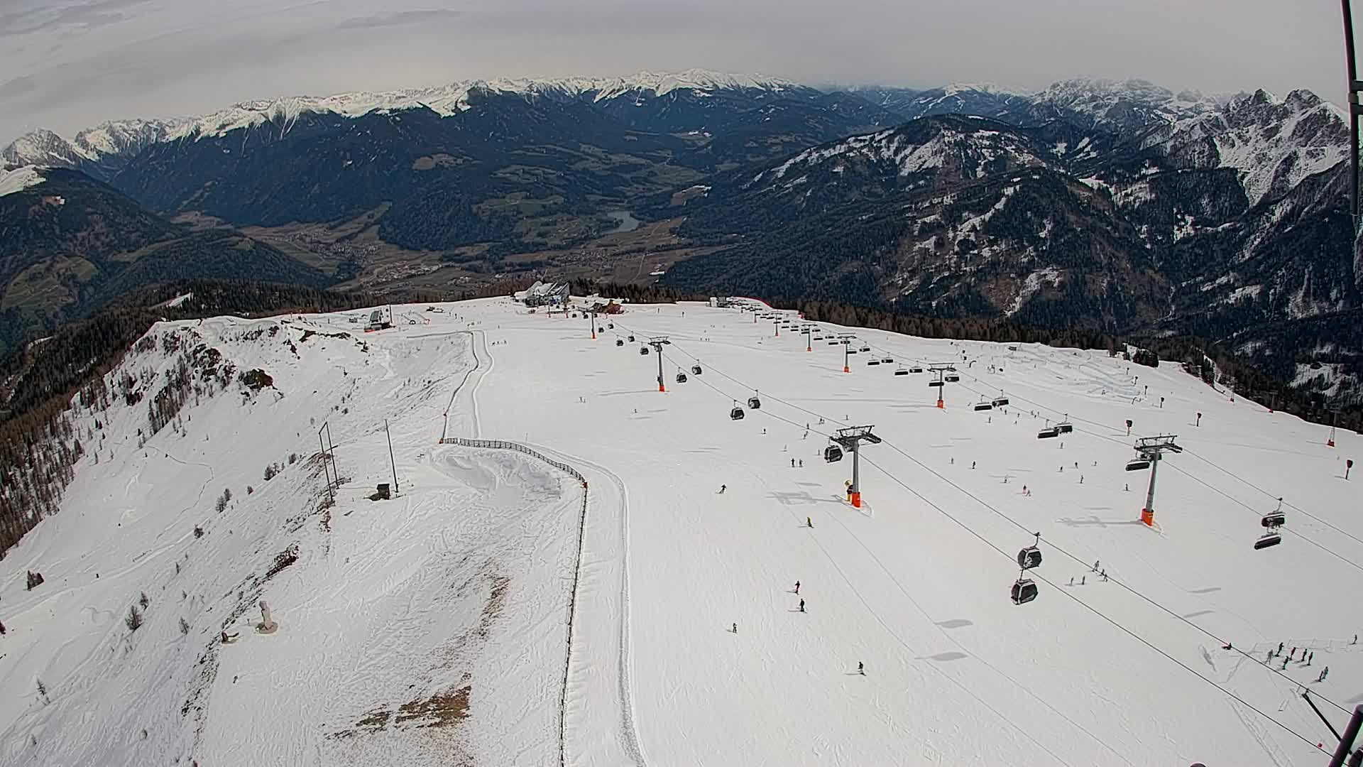 Kronplatz-Gipfel | Blick nach Olang – Valdaora