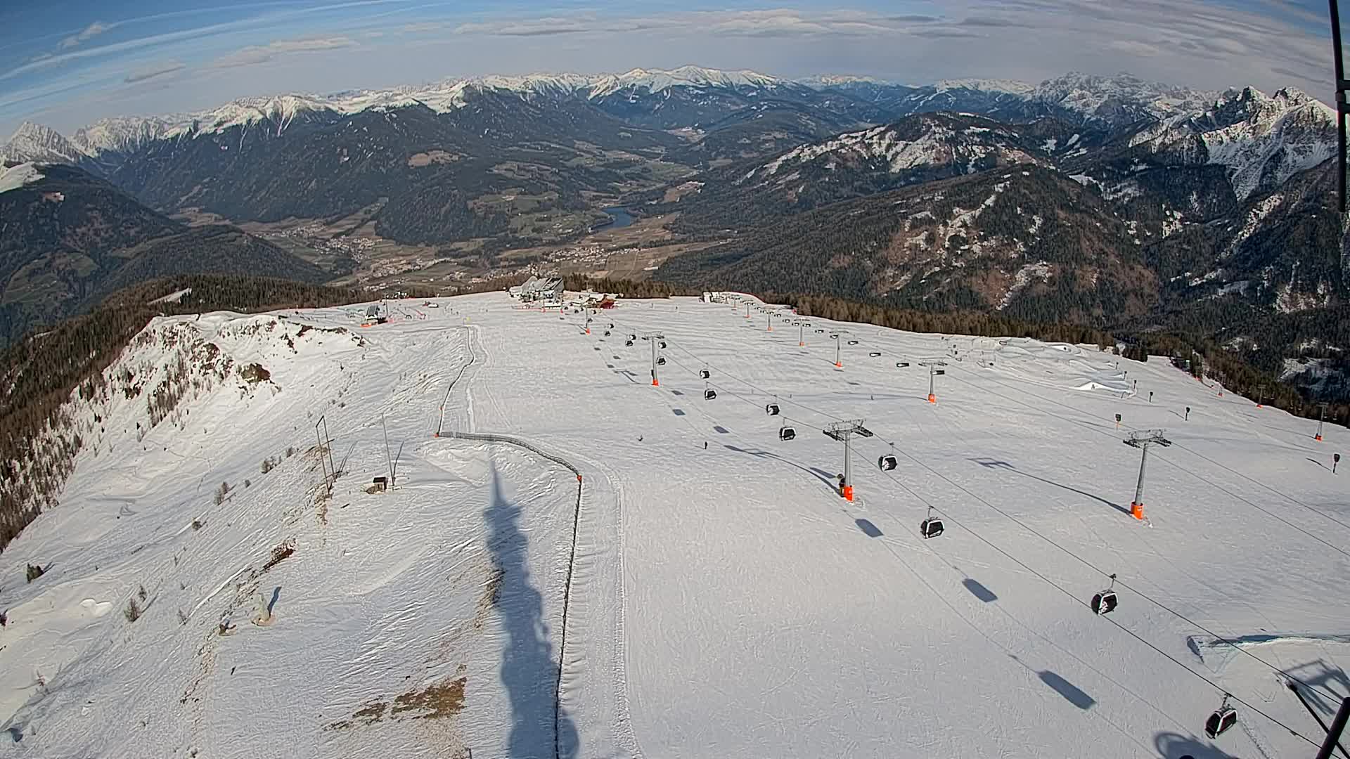 Kronplatz-Gipfel | Blick nach Olang – Valdaora