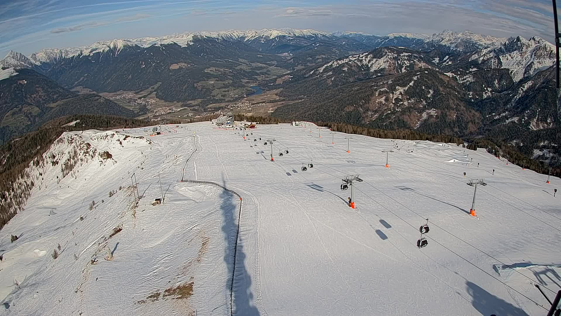 Kronplatz-Gipfel | Blick nach Olang – Valdaora