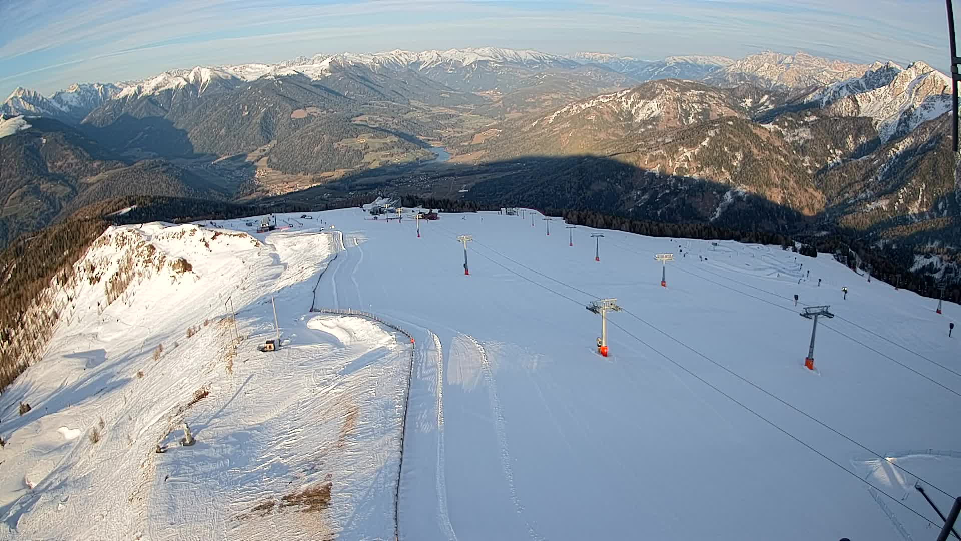 Kronplatz-Gipfel | Blick nach Olang – Valdaora