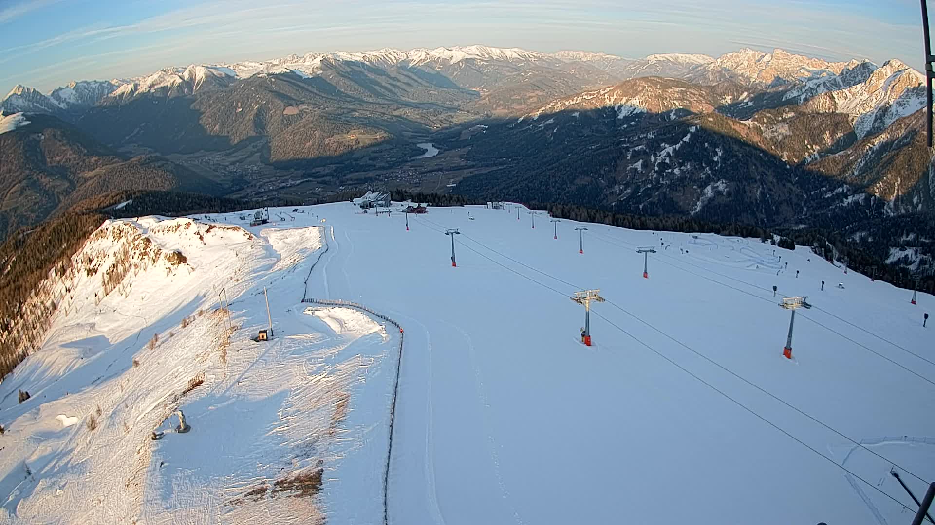 Kronplatz-Gipfel | Blick nach Olang – Valdaora