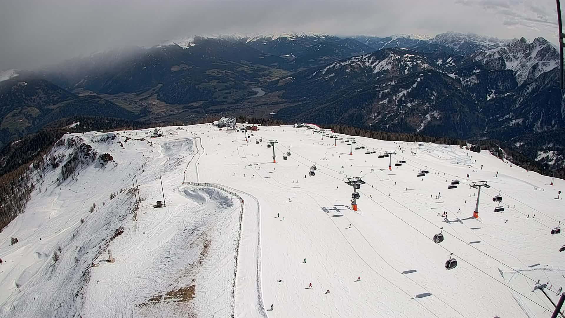 Kronplatz-Gipfel | Blick nach Olang – Valdaora