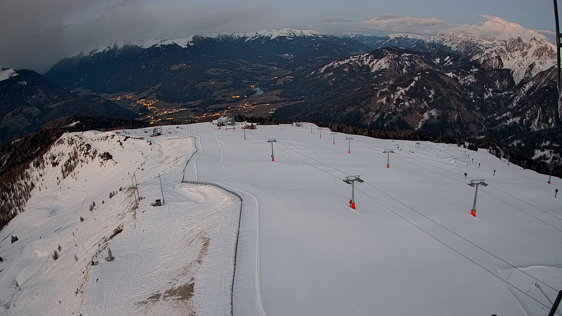 Kronplatz-Gipfel | Blick nach Olang – Valdaora