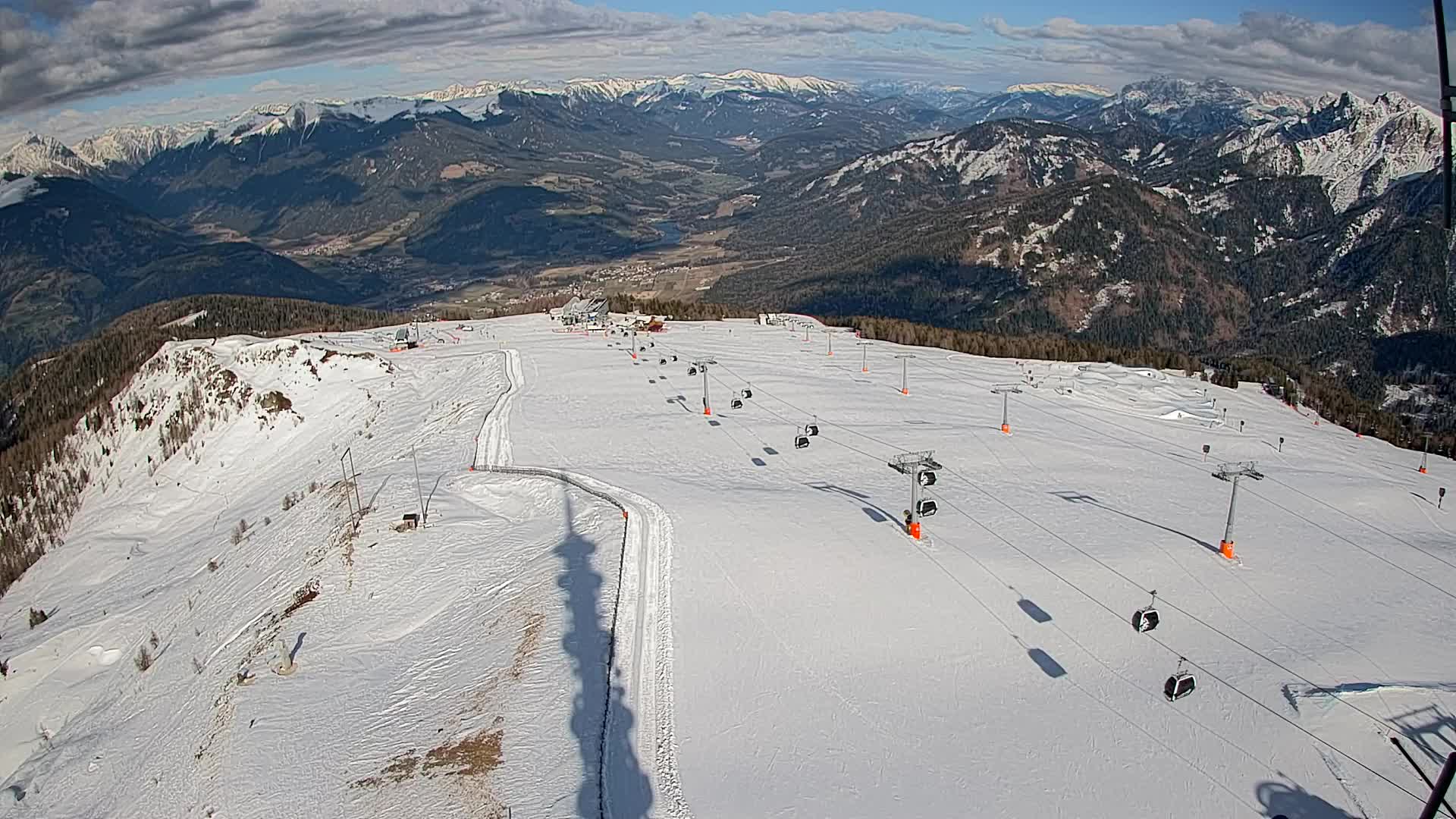 Kronplatz-Gipfel | Blick nach Olang – Valdaora