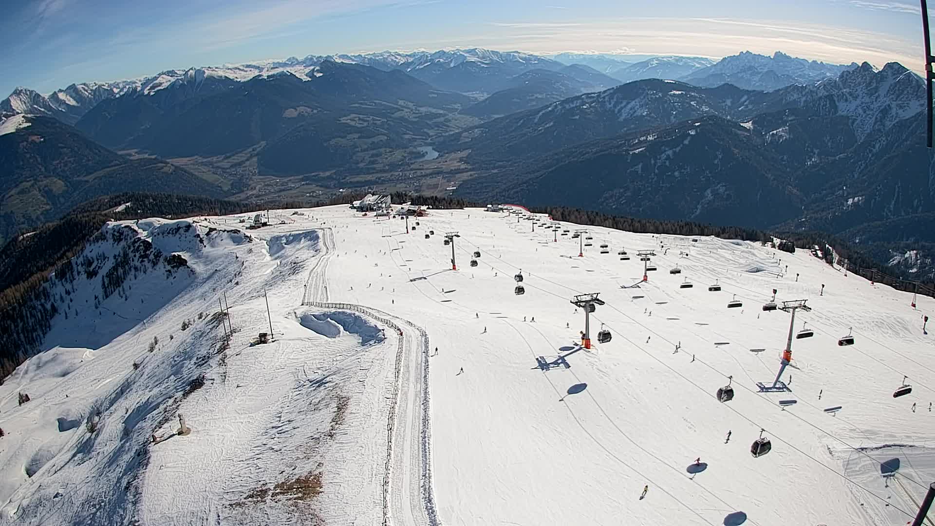 Kronplatz-Gipfel | Blick nach Olang – Valdaora
