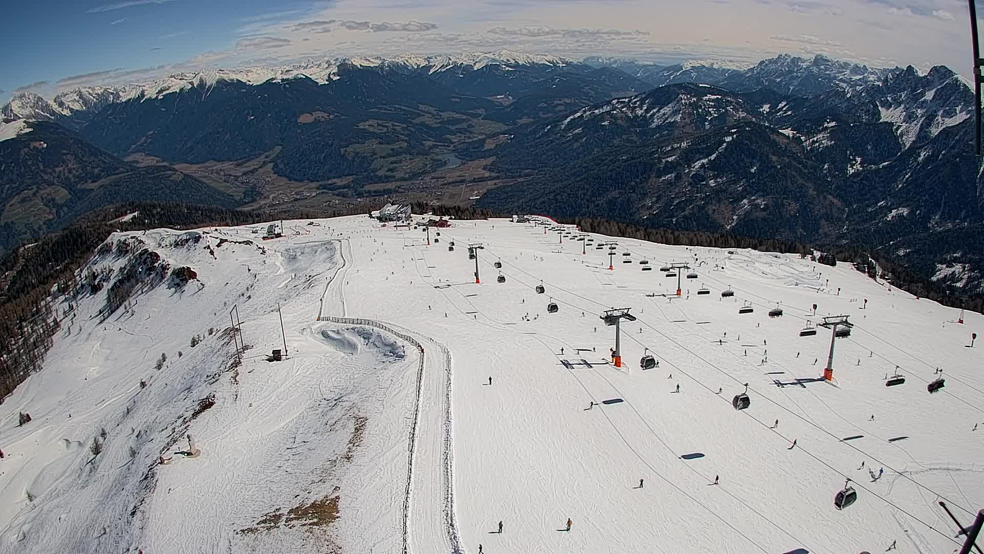 Kronplatz-Gipfel | Blick nach Olang – Valdaora