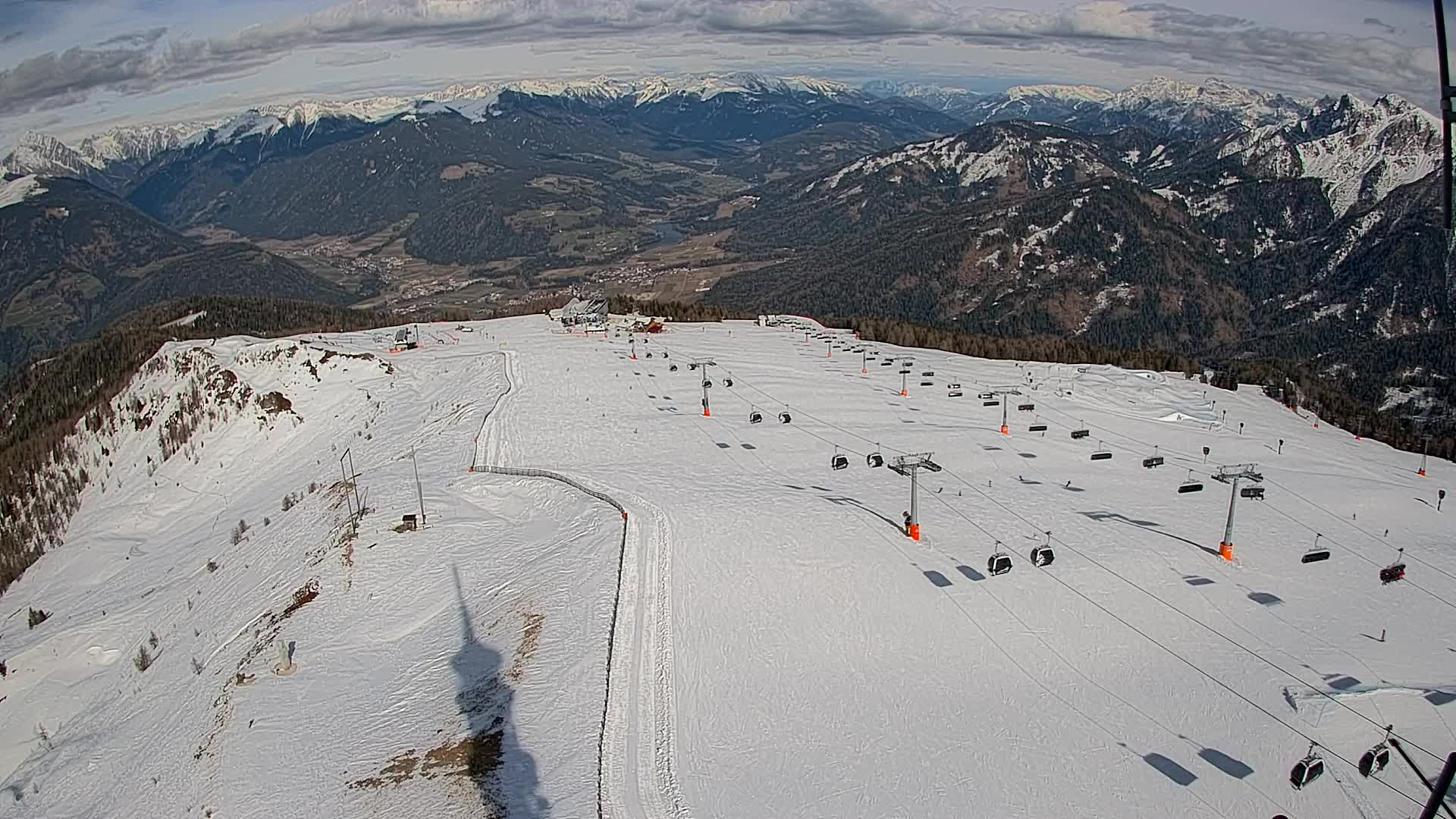 Kronplatz-Gipfel | Blick nach Olang – Valdaora