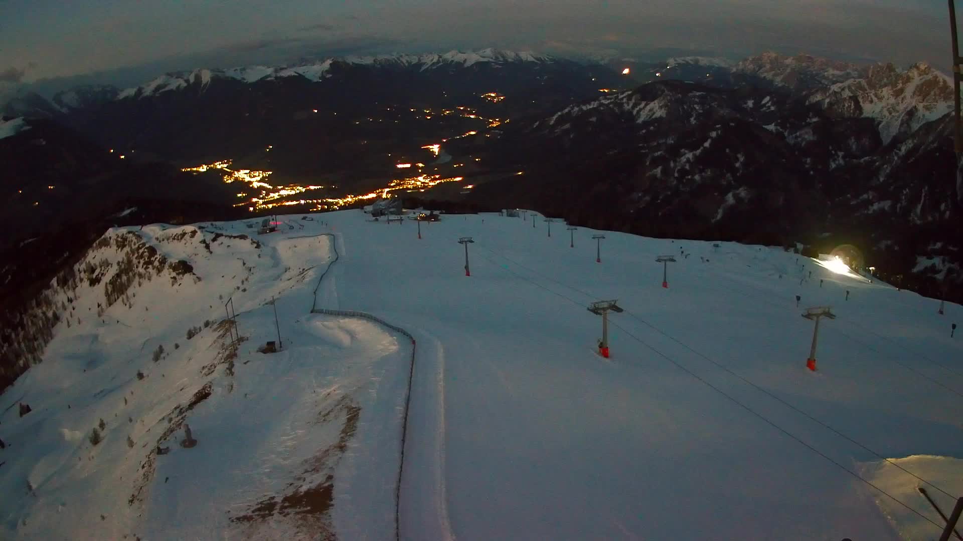 Kronplatz-Gipfel | Blick nach Olang – Valdaora