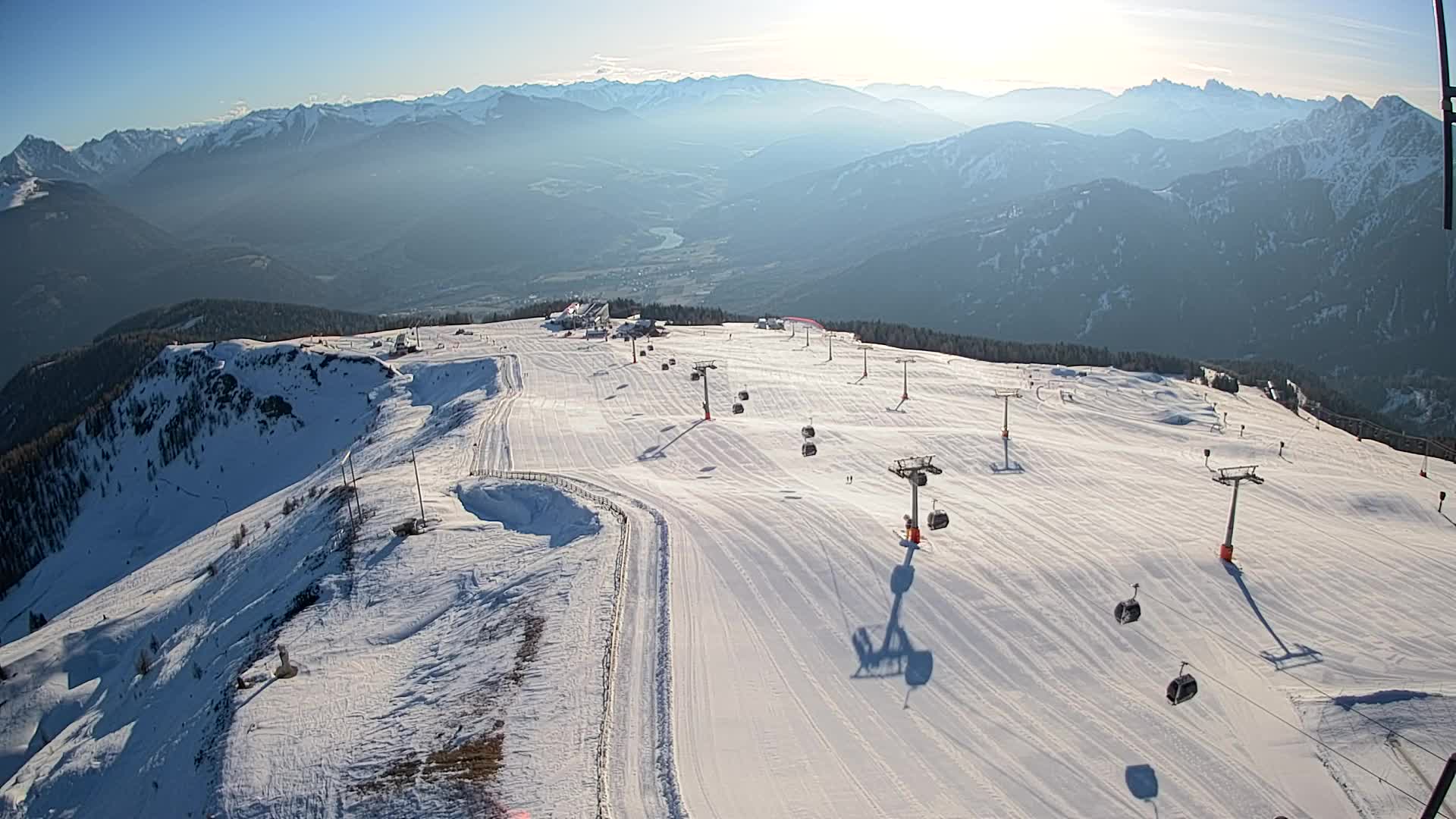 Kronplatz-Gipfel | Blick nach Olang – Valdaora
