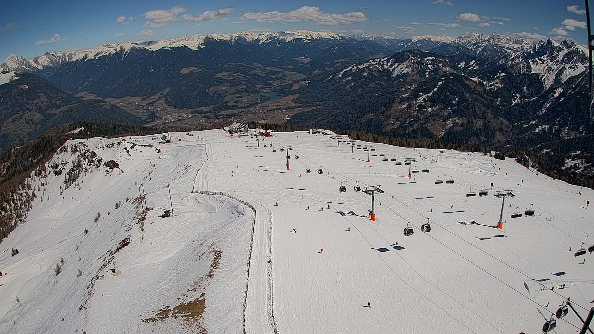 Kronplatz-Gipfel | Blick nach Olang – Valdaora