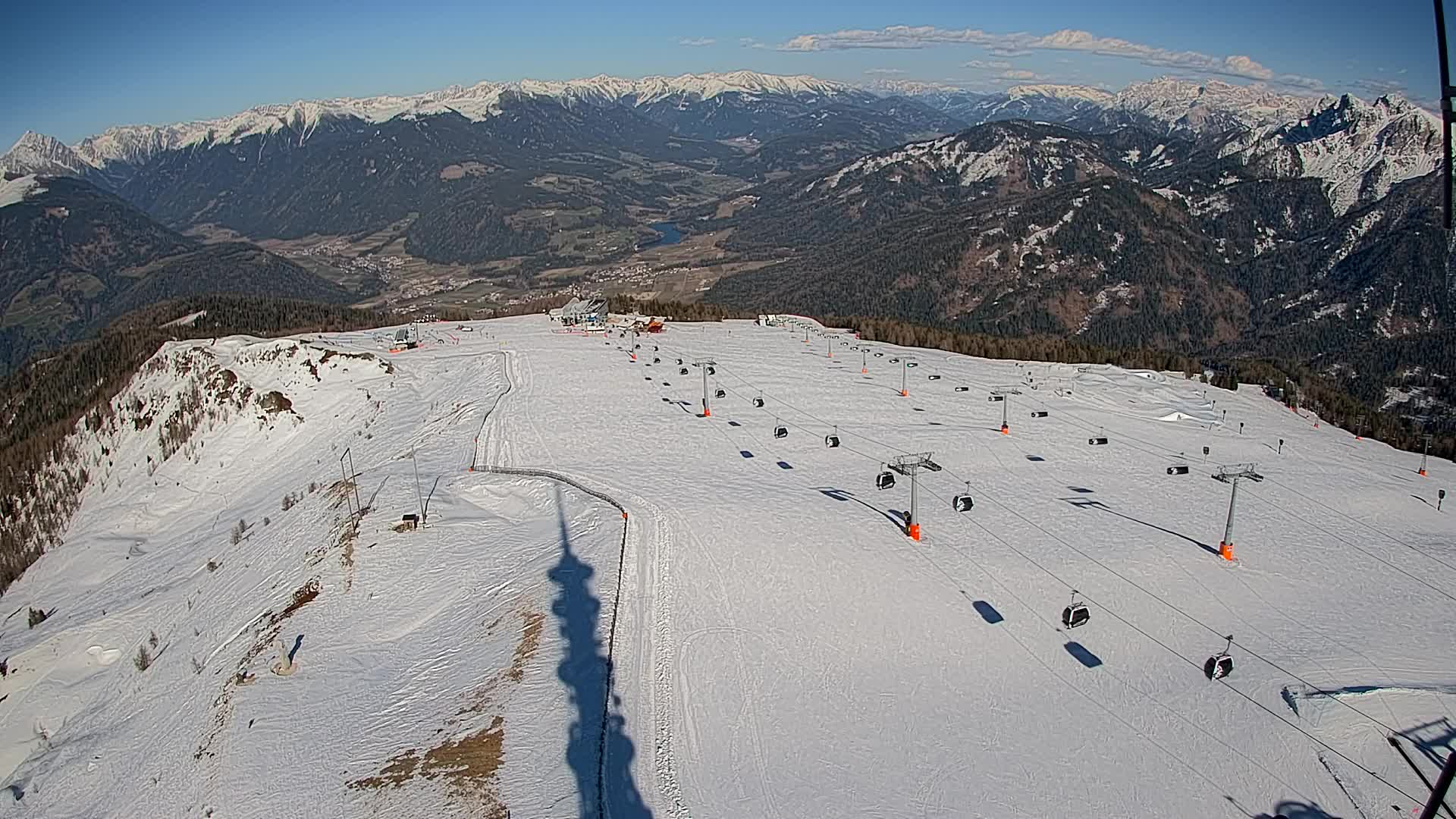 Kronplatz-Gipfel | Blick nach Olang – Valdaora