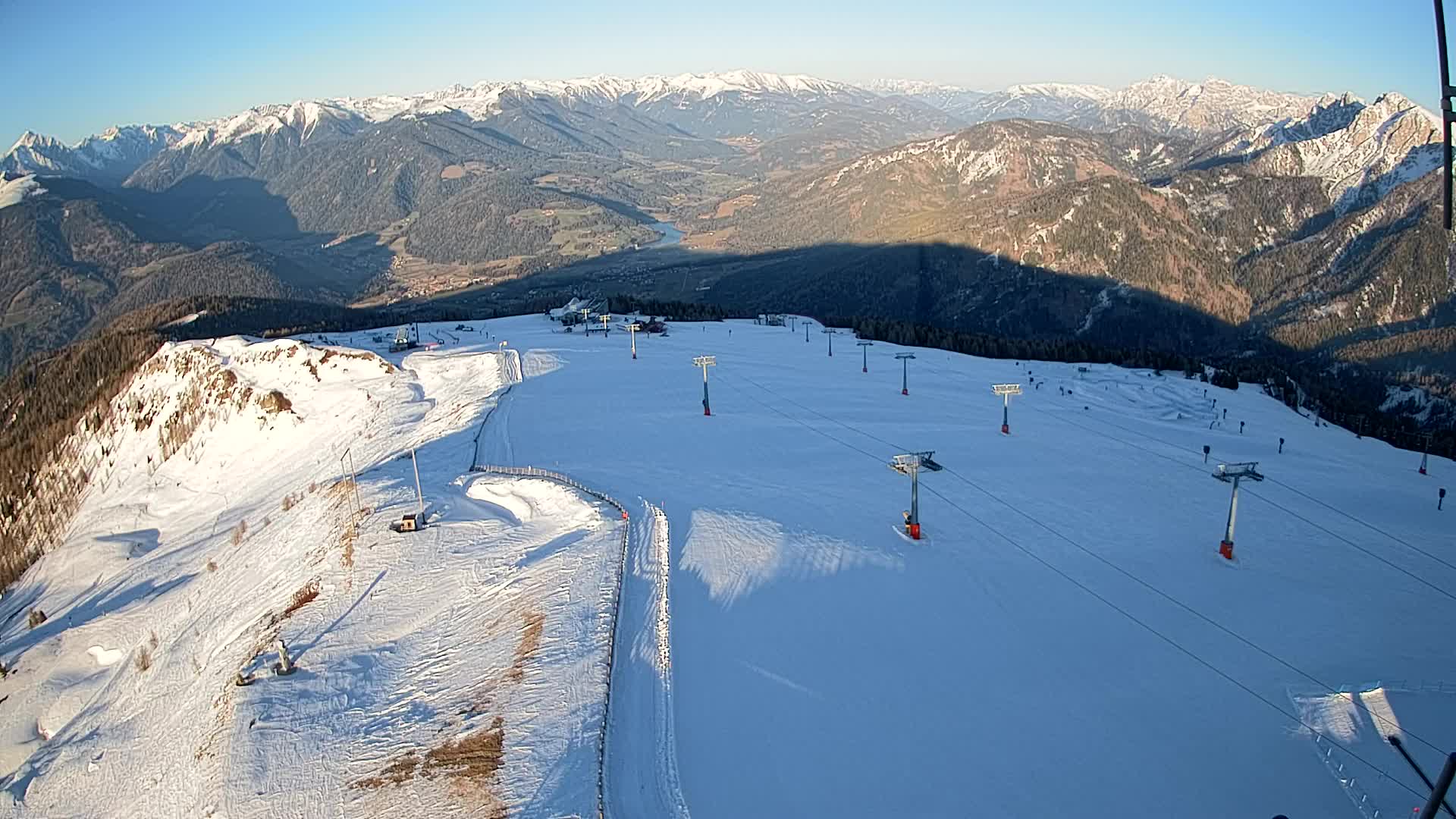 Kronplatz-Gipfel | Blick nach Olang – Valdaora