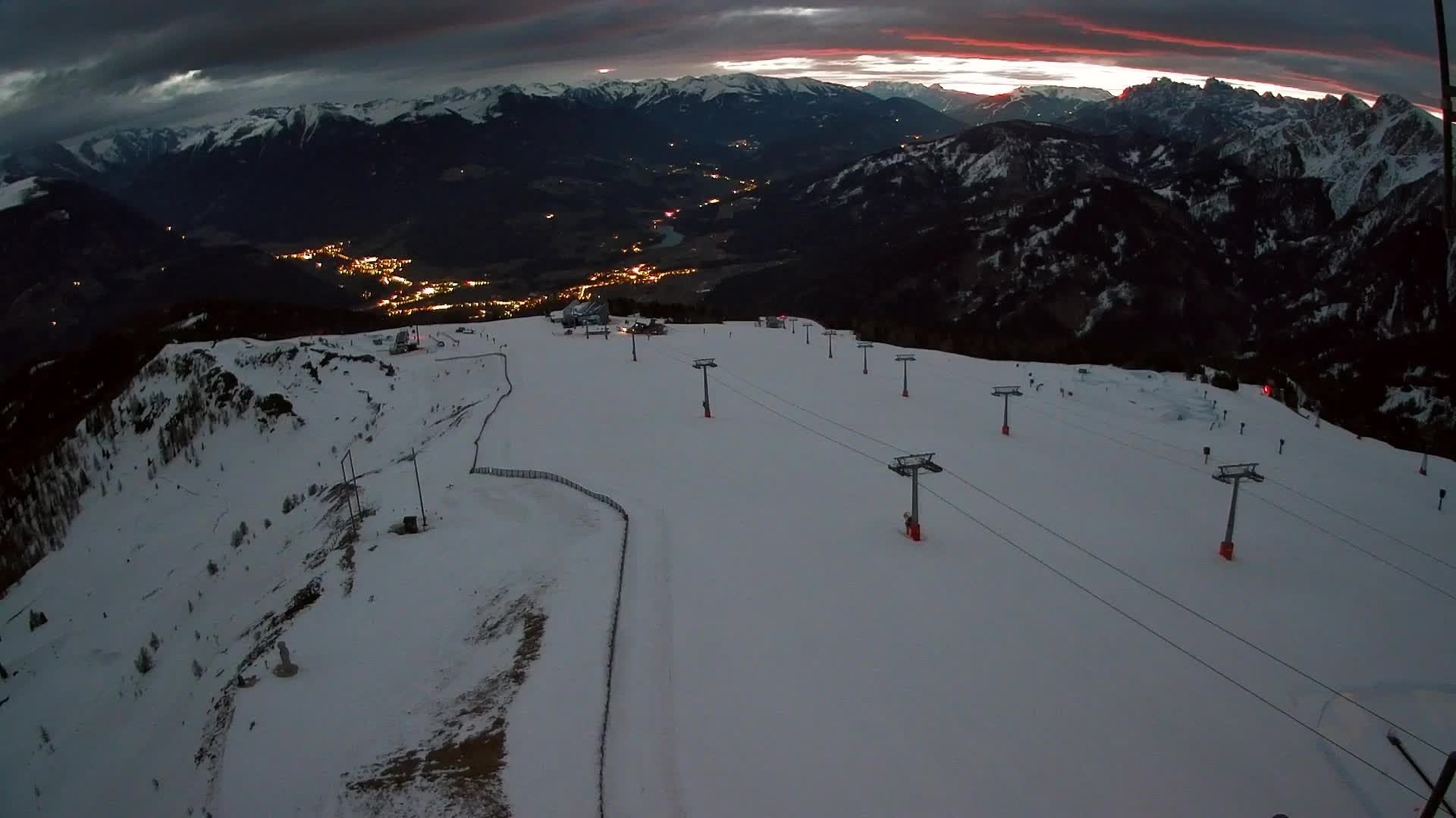Kronplatz-Gipfel | Blick nach Olang – Valdaora