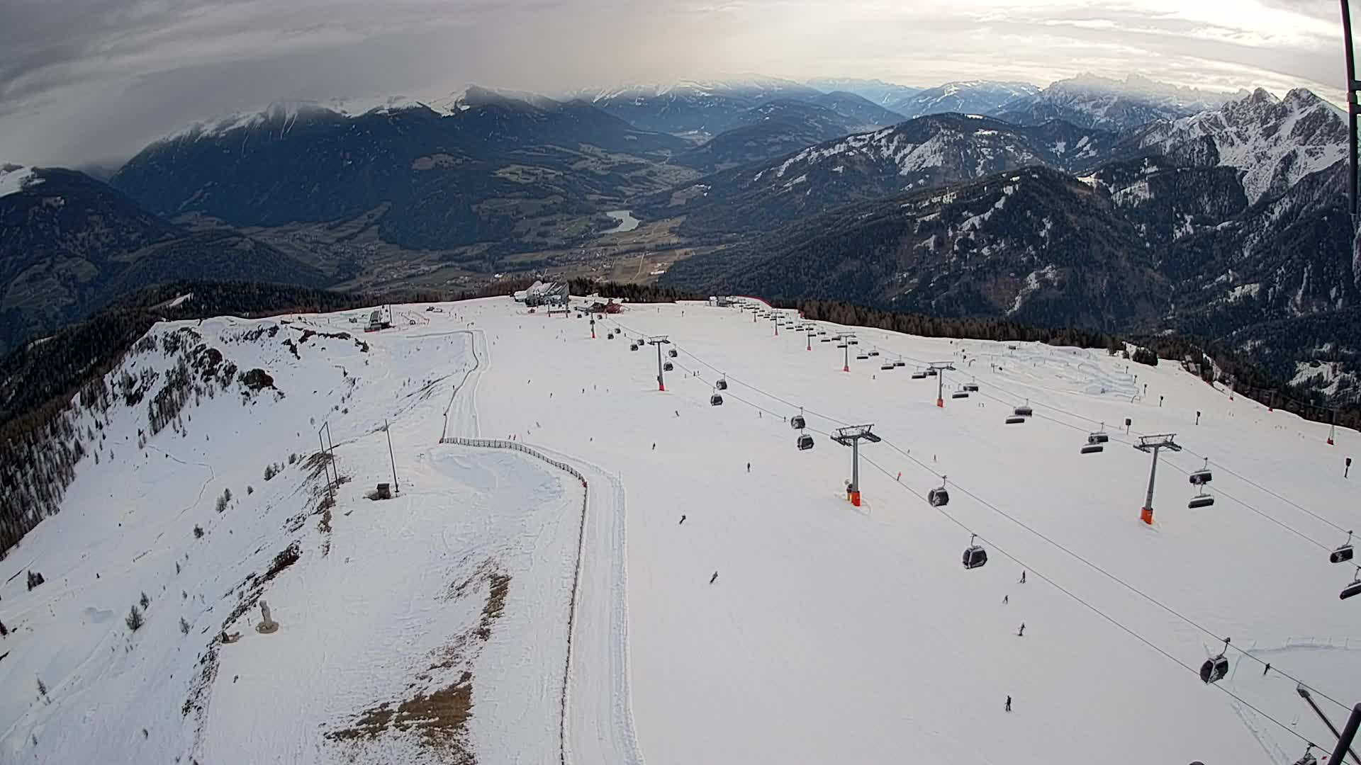 Kronplatz-Gipfel | Blick nach Olang – Valdaora