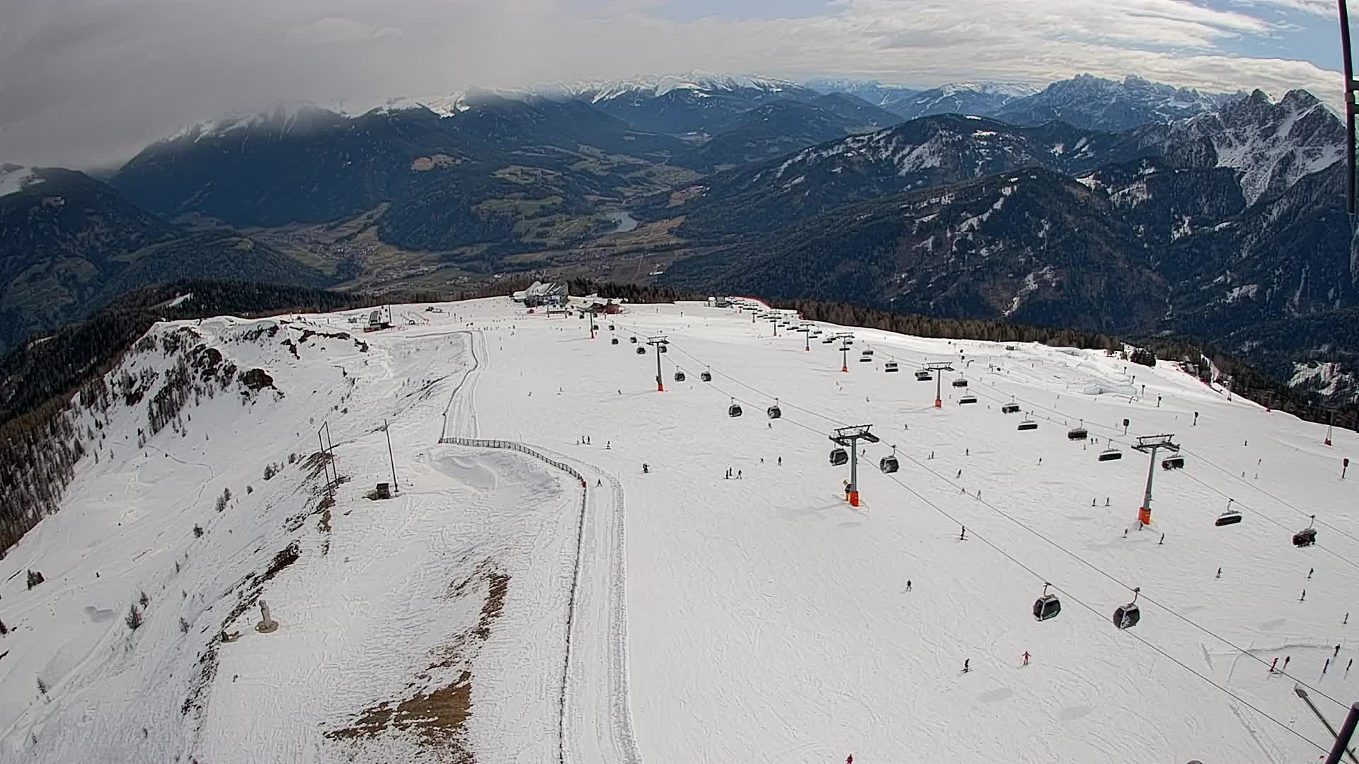 Kronplatz-Gipfel | Blick nach Olang – Valdaora