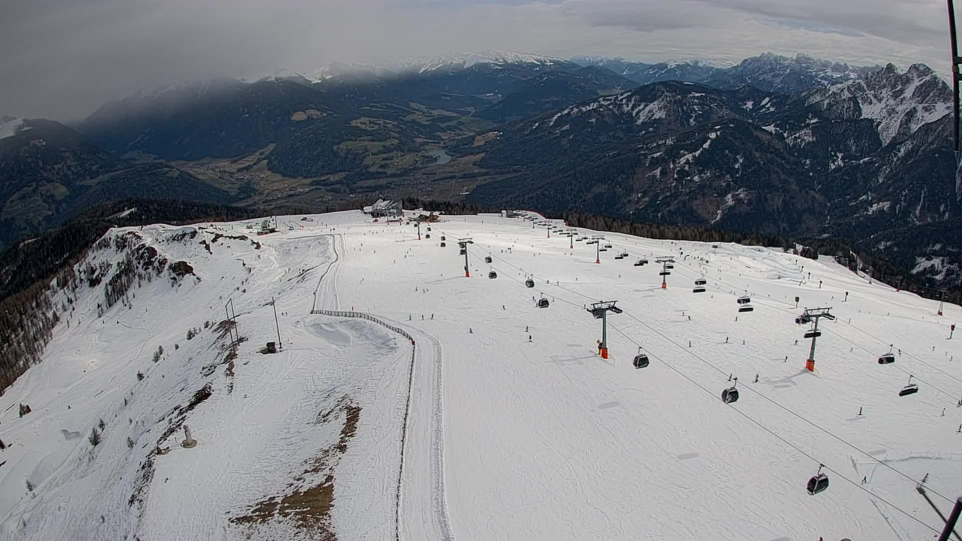 Kronplatz-Gipfel | Blick nach Olang – Valdaora
