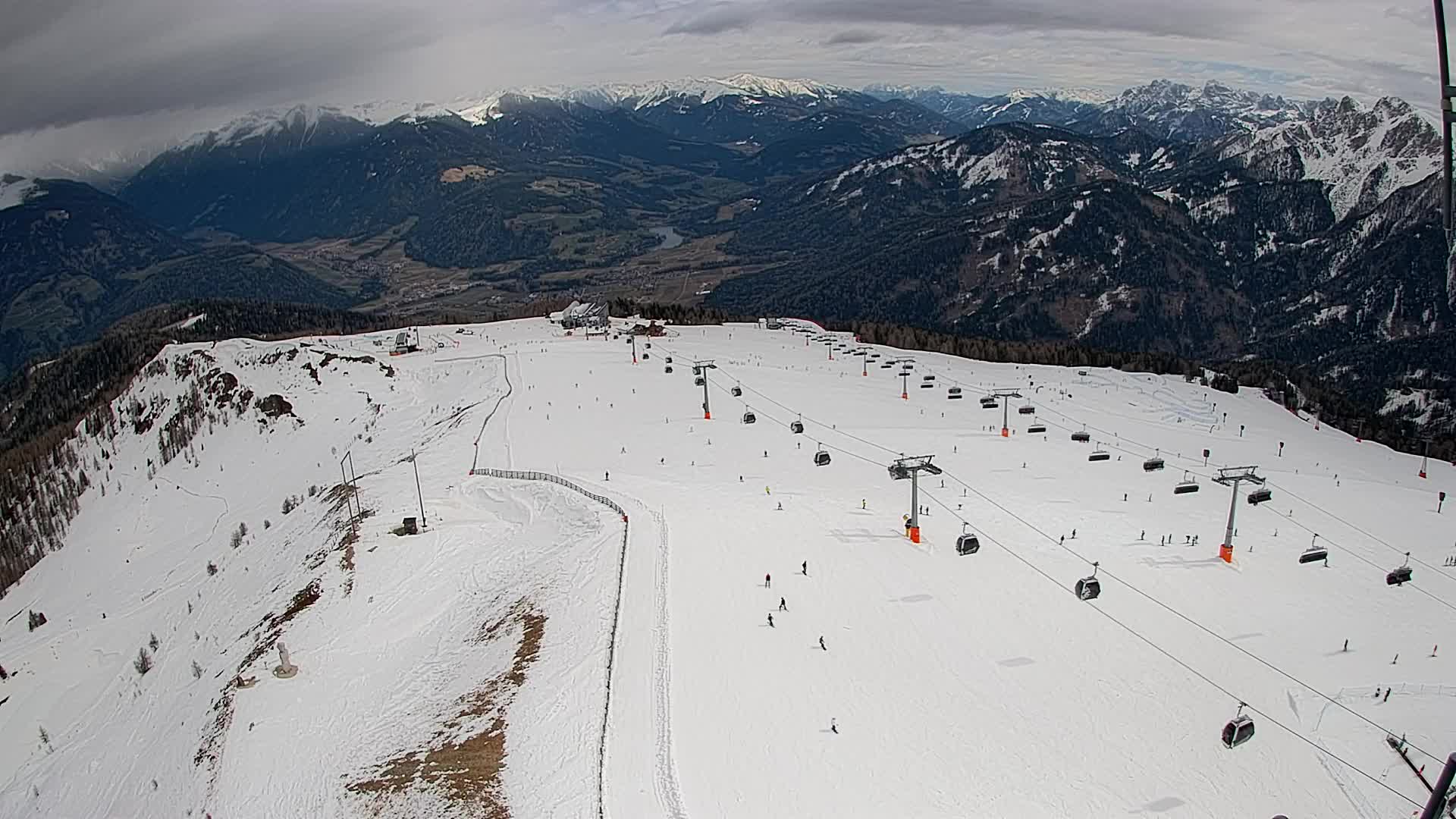 Kronplatz-Gipfel | Blick nach Olang – Valdaora