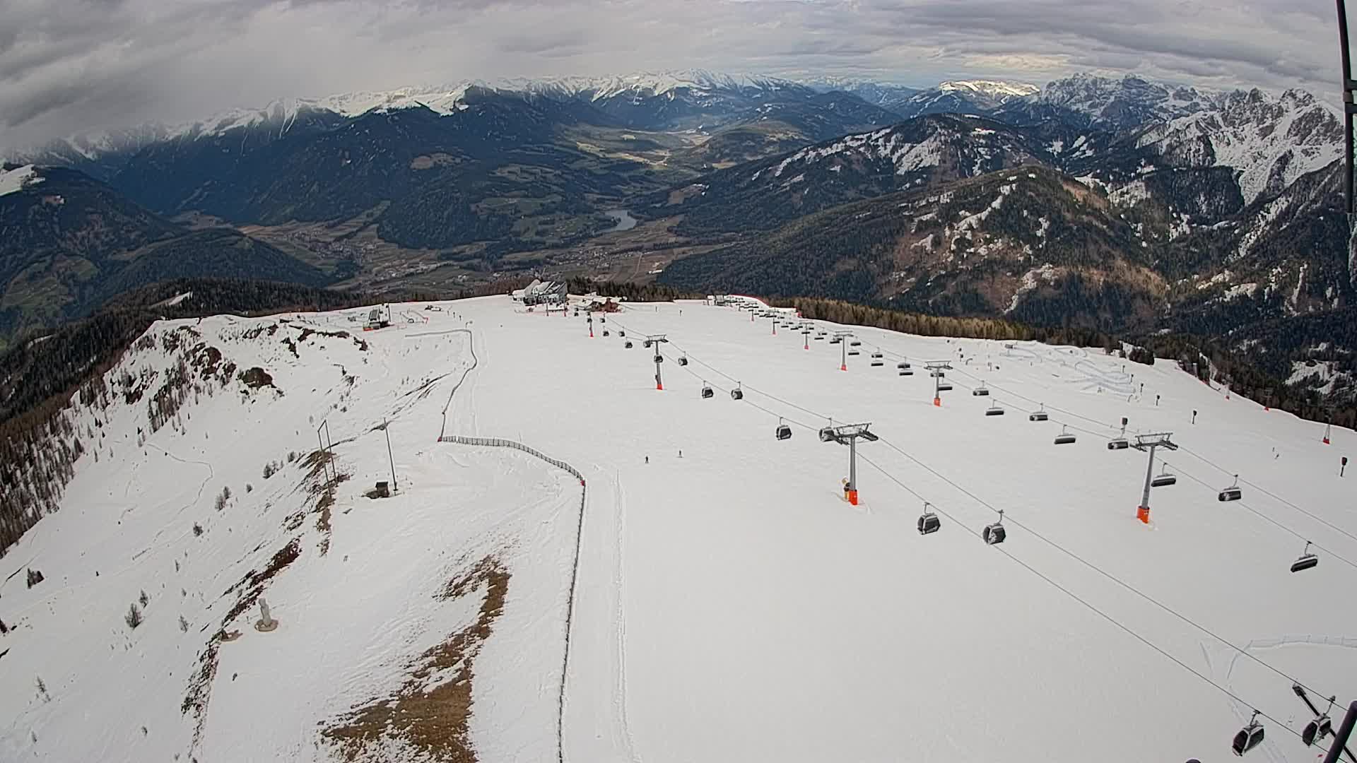 Kronplatz-Gipfel | Blick nach Olang – Valdaora