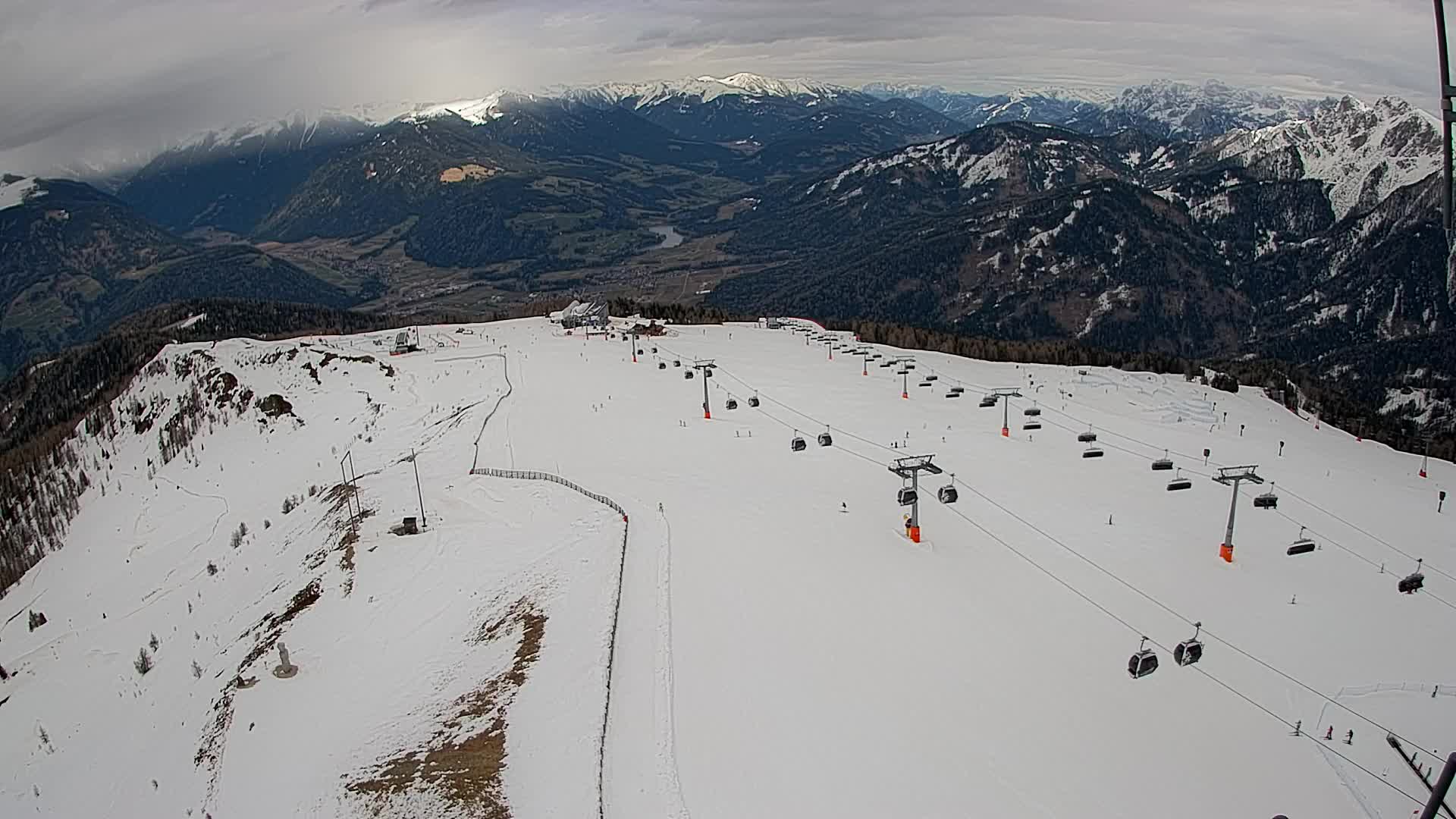 Kronplatz-Gipfel | Blick nach Olang – Valdaora