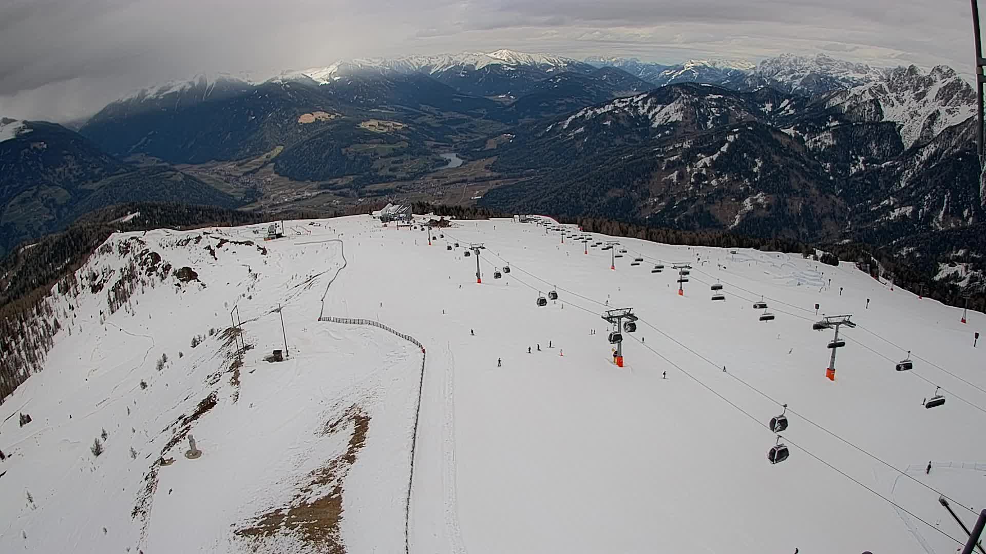 Kronplatz-Gipfel | Blick nach Olang – Valdaora