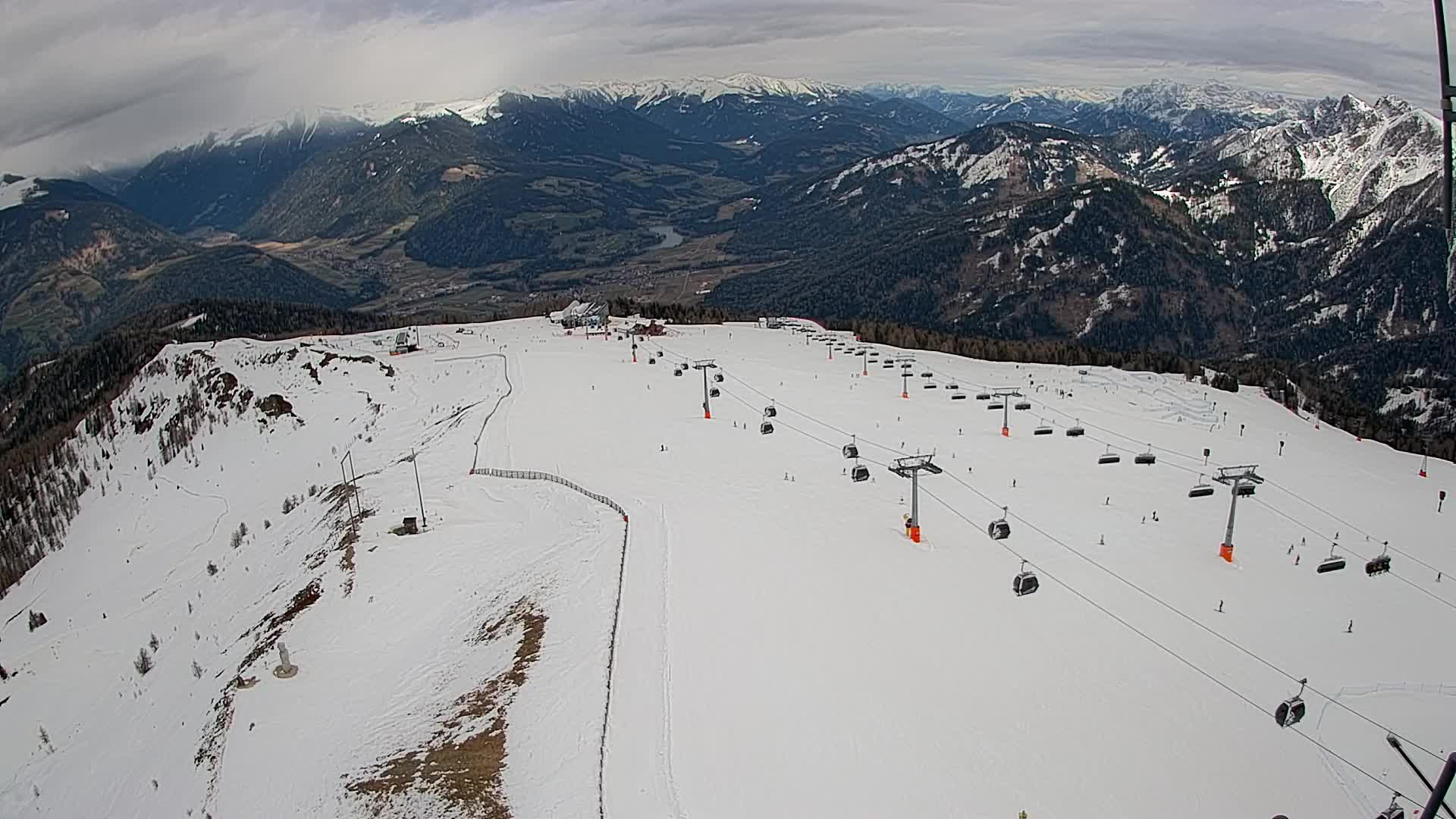 Kronplatz-Gipfel | Blick nach Olang – Valdaora
