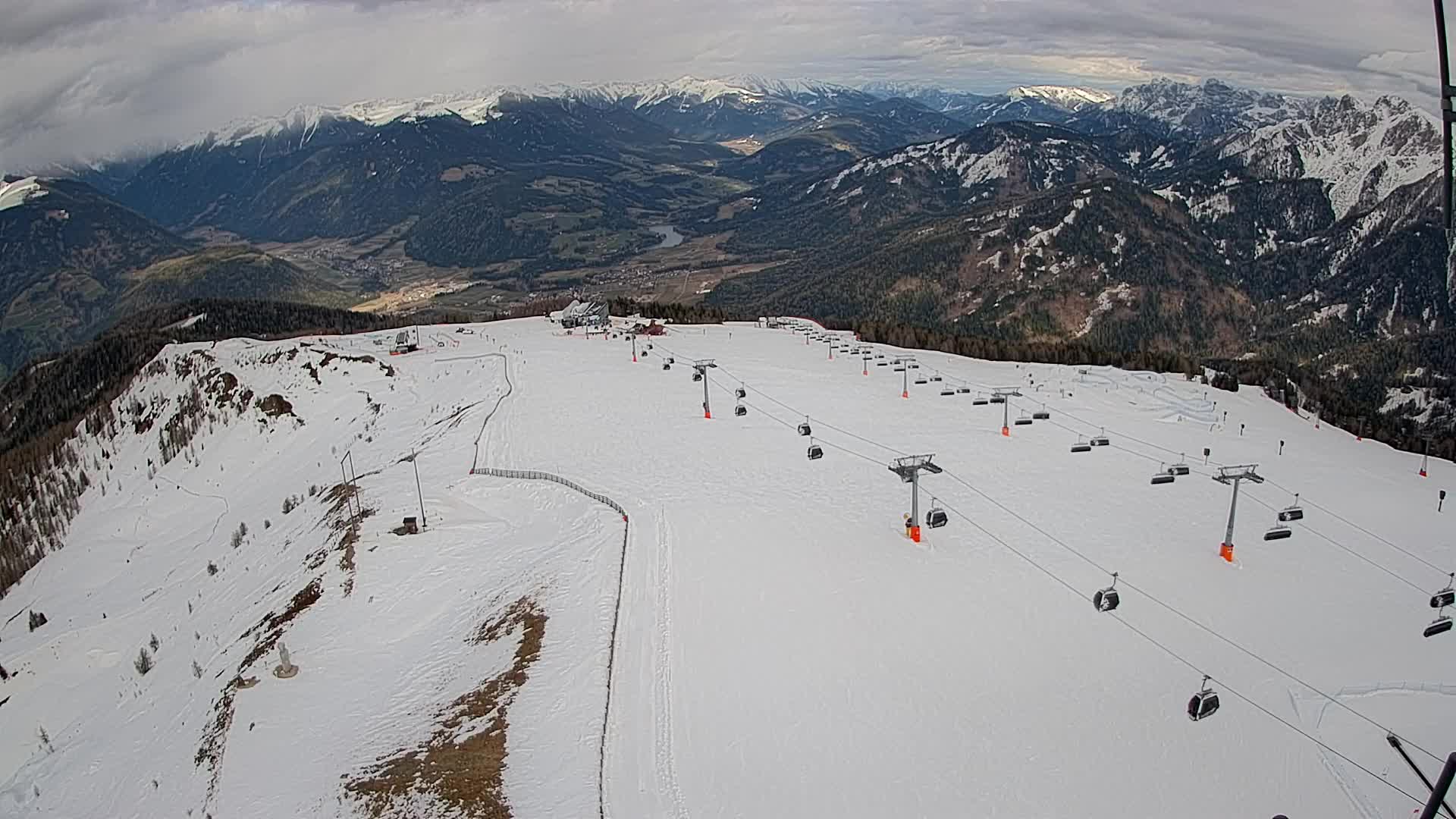 Kronplatz-Gipfel | Blick nach Olang – Valdaora