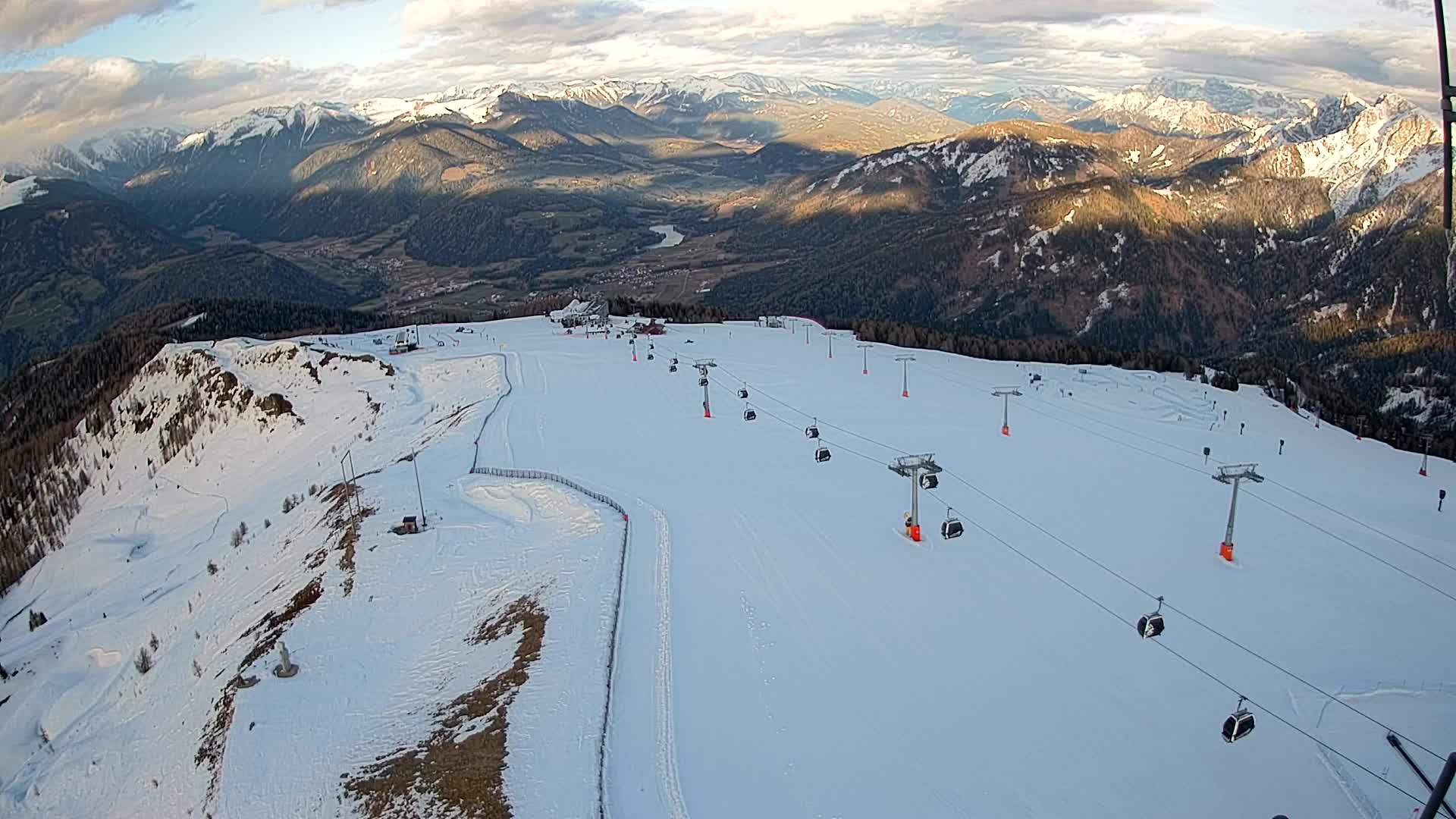 Kronplatz-Gipfel | Blick nach Olang – Valdaora