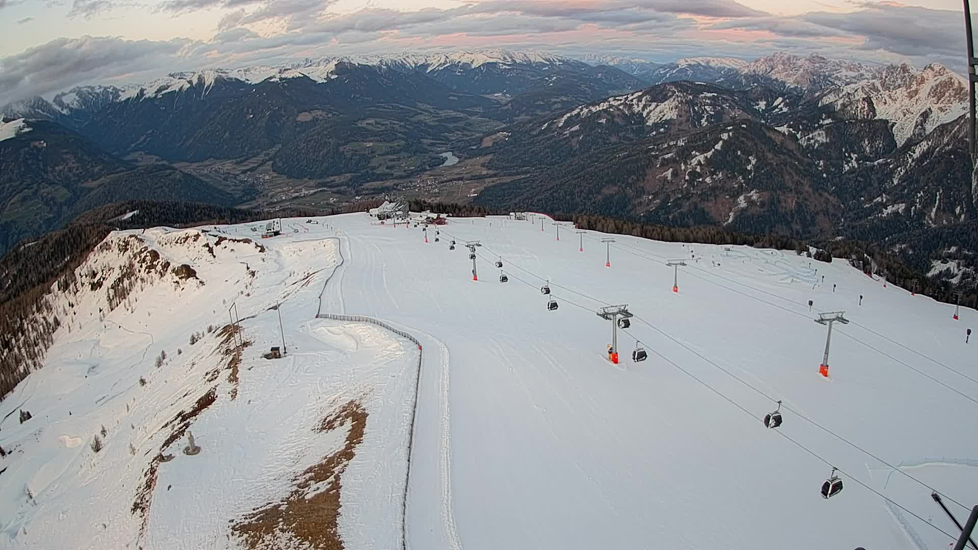 Kronplatz-Gipfel | Blick nach Olang – Valdaora