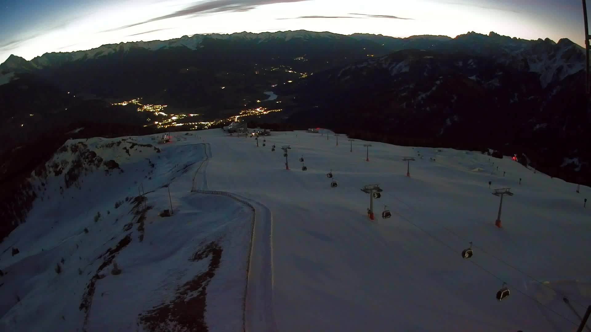Kronplatz-Gipfel | Blick nach Olang – Valdaora