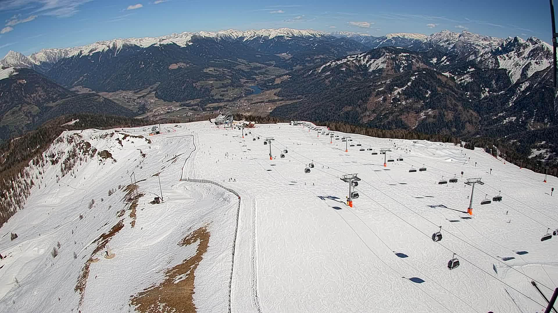 Kronplatz-Gipfel | Blick nach Olang – Valdaora