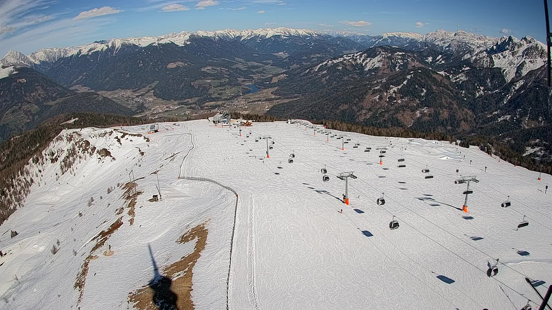 Kronplatz-Gipfel | Blick nach Olang – Valdaora