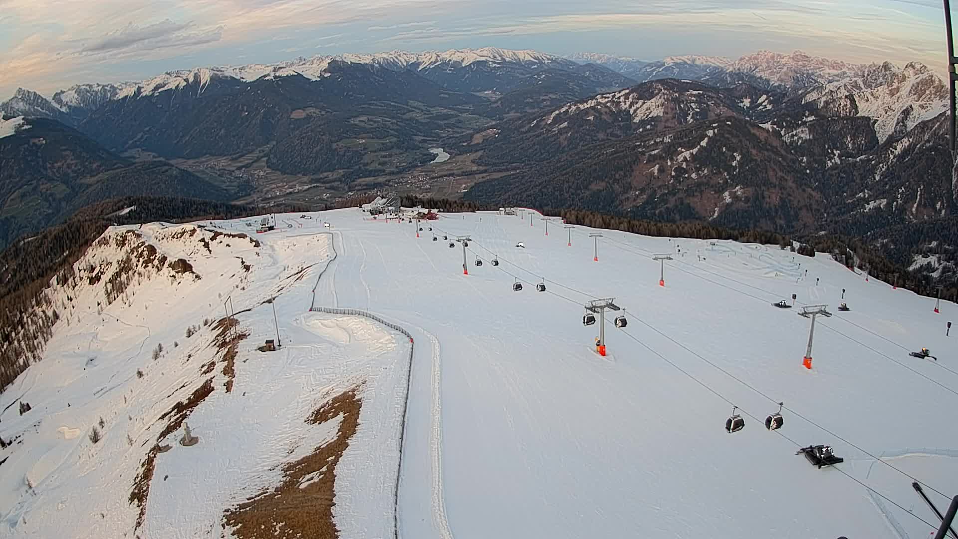 Kronplatz-Gipfel | Blick nach Olang – Valdaora