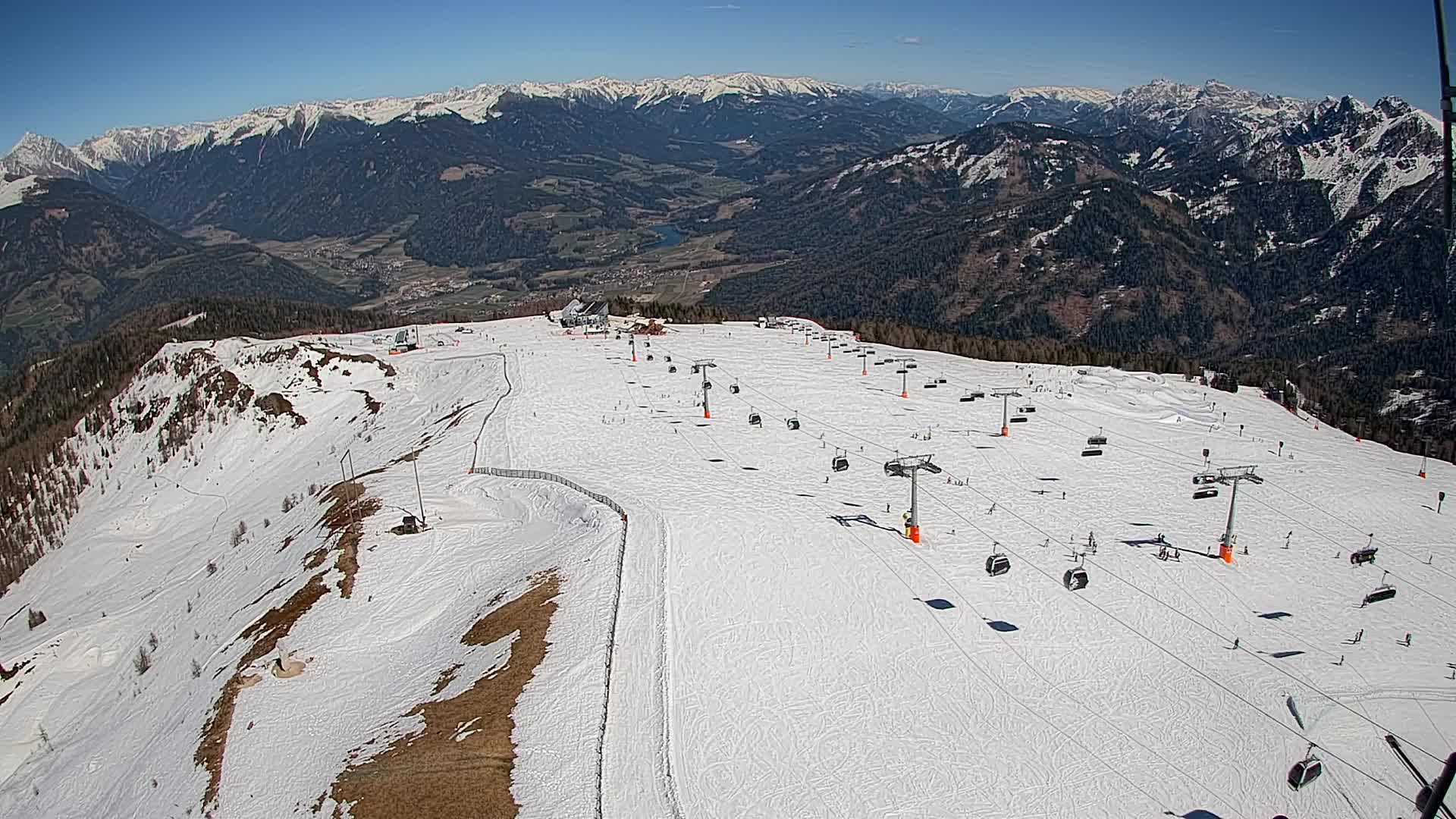 Kronplatz-Gipfel | Blick nach Olang – Valdaora